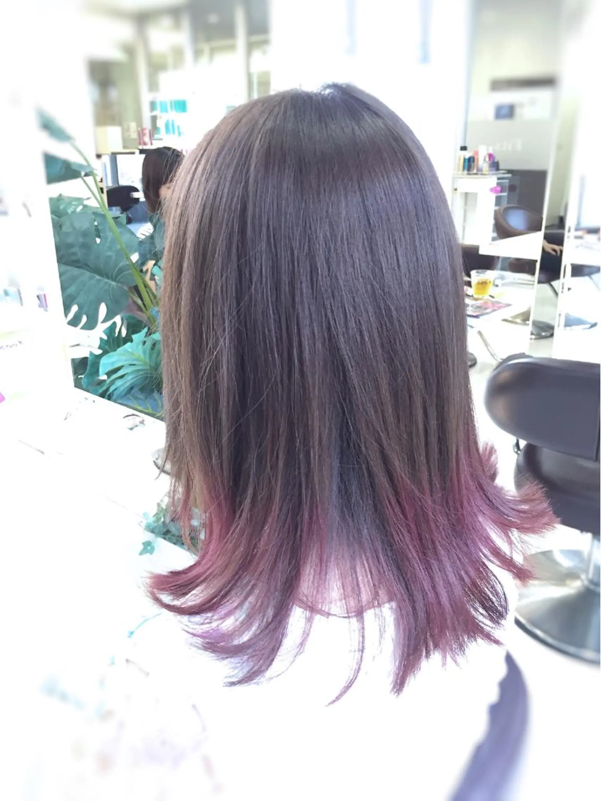 ミディアム カラー 松本 明日可のヘアスタイル