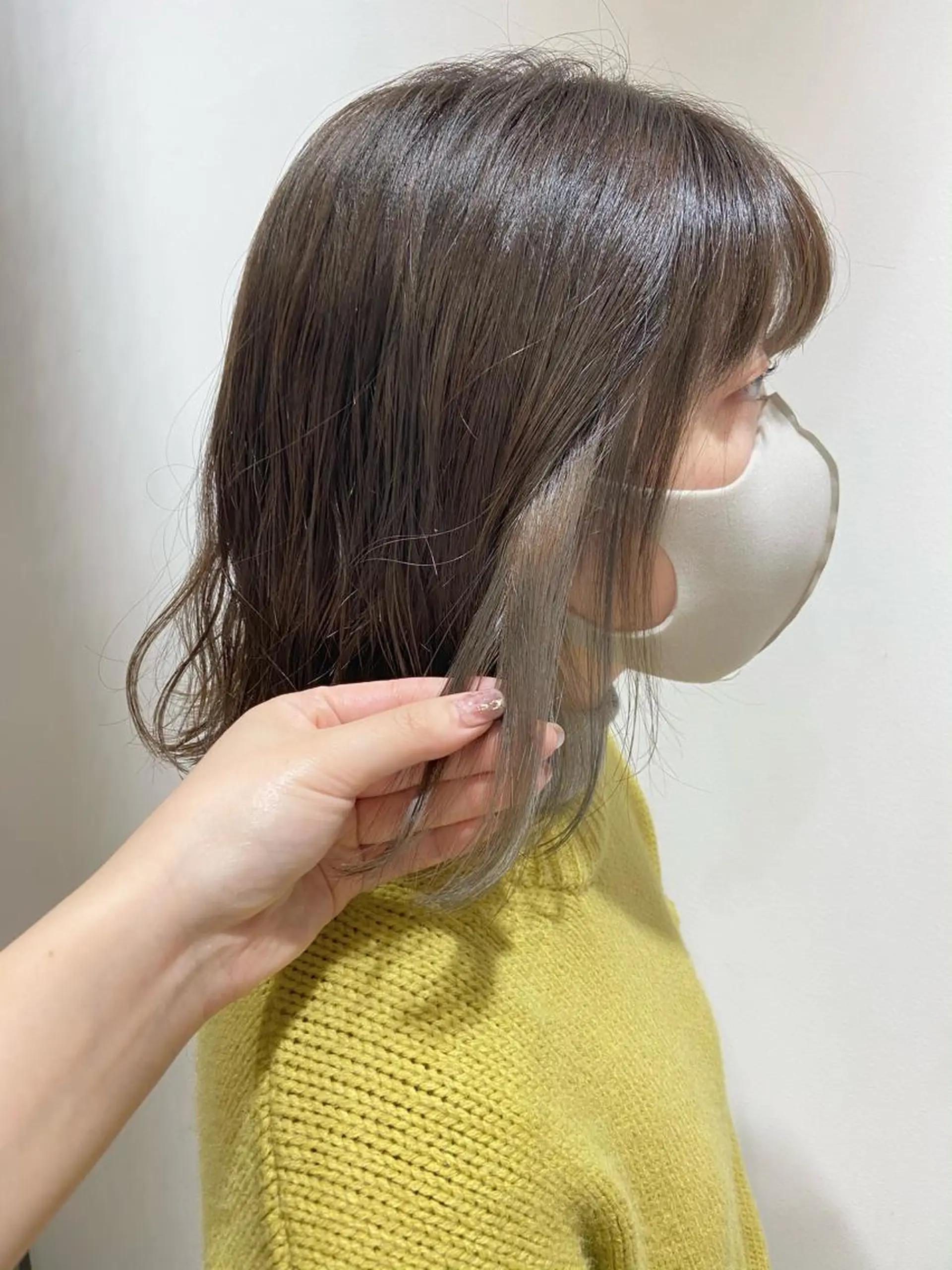 ミディアム カラー ヘアカラー 🐺ウルフ/レイヤー 似合わせ‎🤍沙羅のヘアスタイル