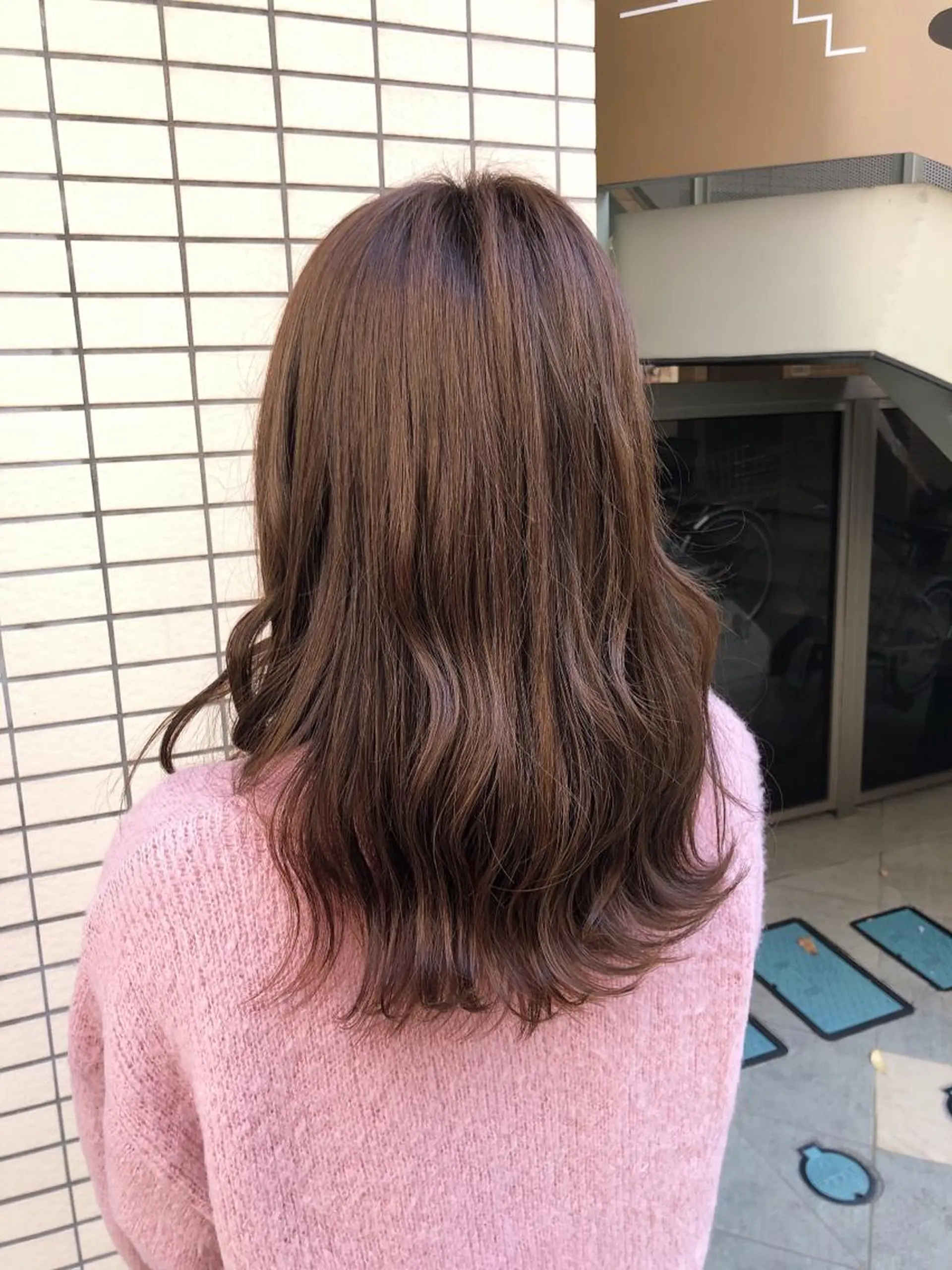ロング カット 縮毛矯正 阿部 美咲のヘアスタイル