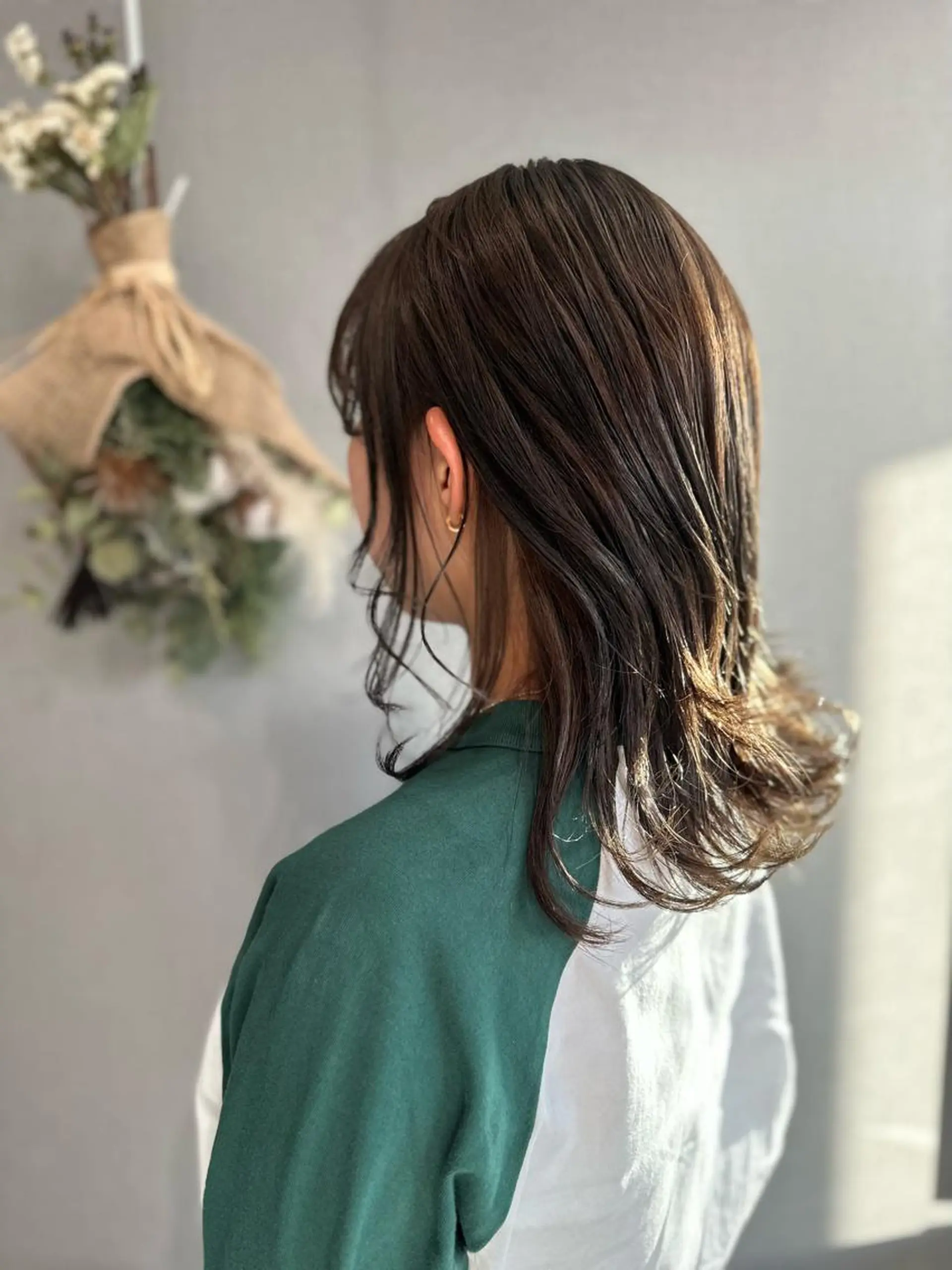 セミロング カラー アディクシーカラー ヘアカラー K Harukaのヘアスタイル