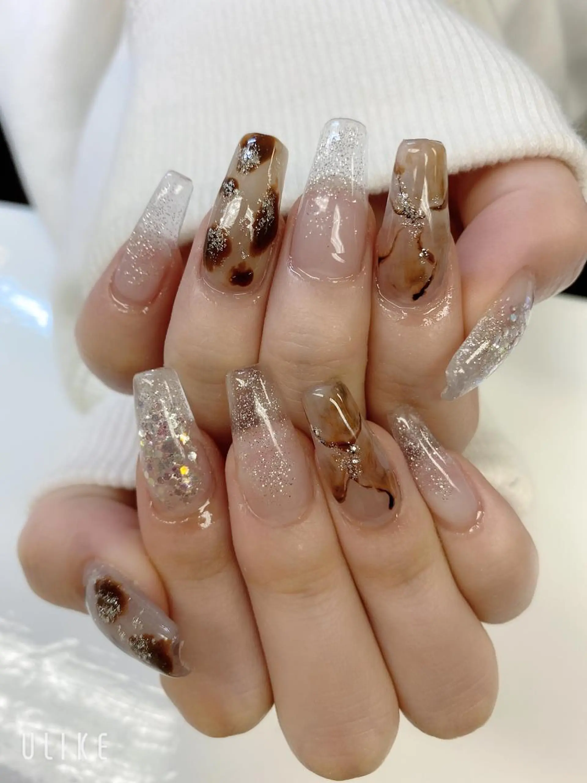 セミロング ハンドネイル JNA認定講師🌸 RIEのネイルデザイン