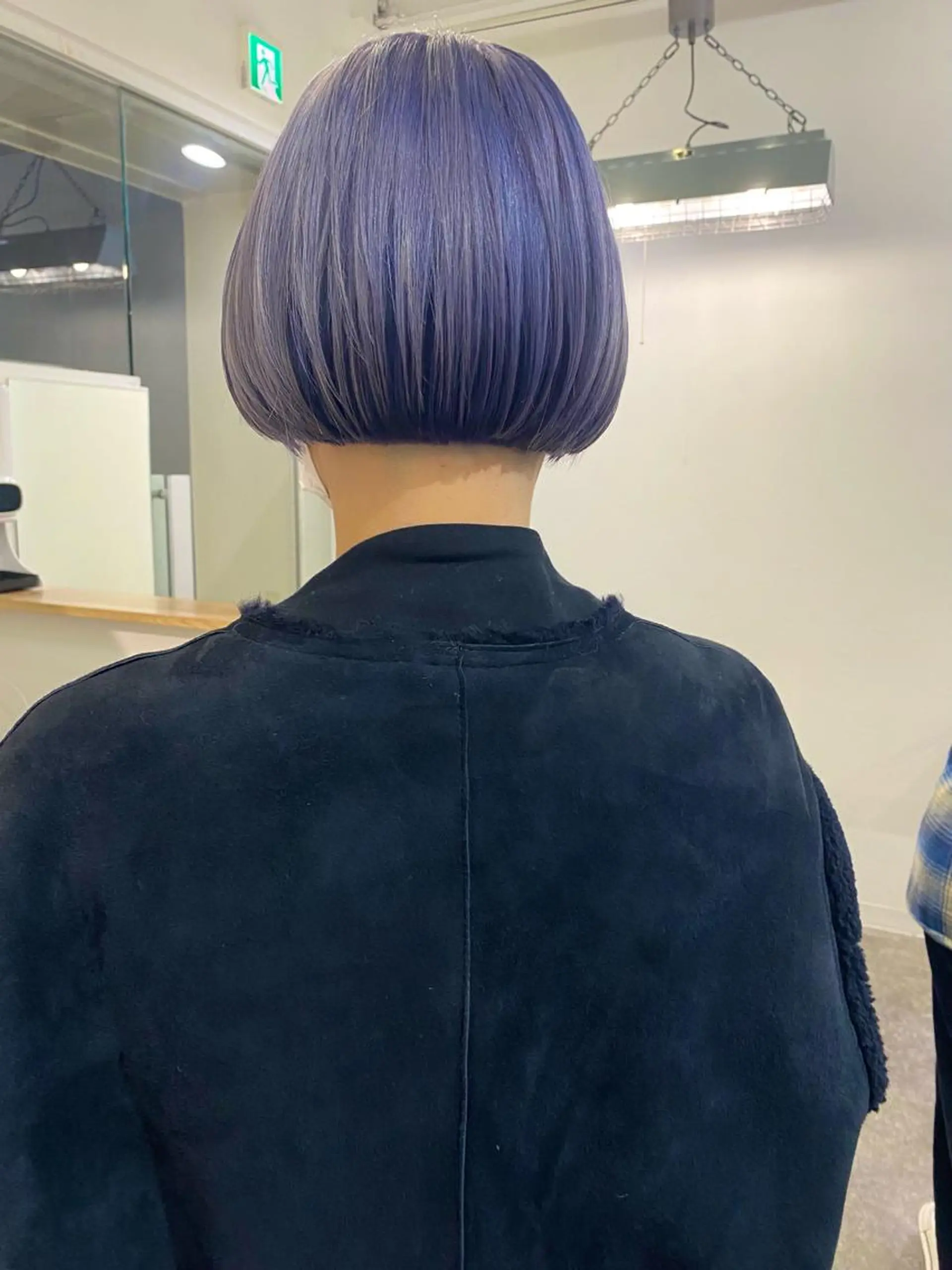 ショート カラー ブルーカラー ブルーバイオレット バイオレットカラー ボブ ヘアカラー 森貴裕/ベージュ/ パーマ/オリーブのヘアスタイル