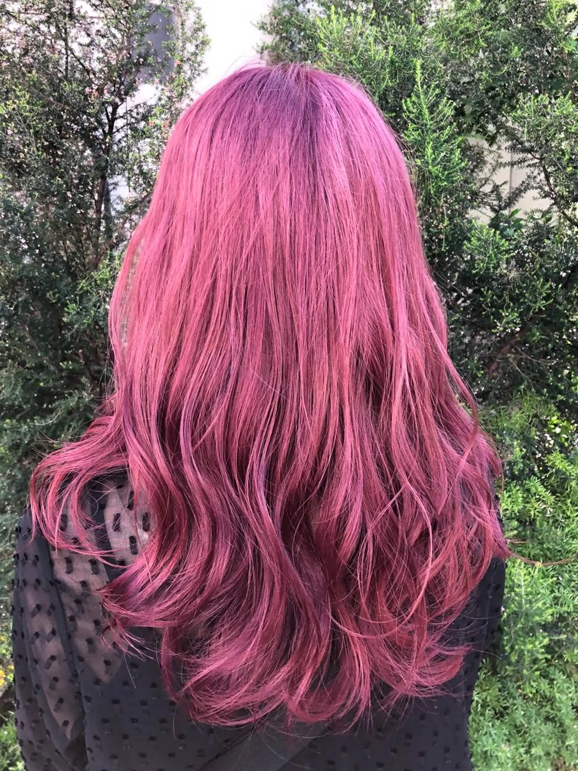 ロング カラー レッドカラー 韓国ヘア🤍髪質改善 🇰🇷AKANEのヘアスタイル