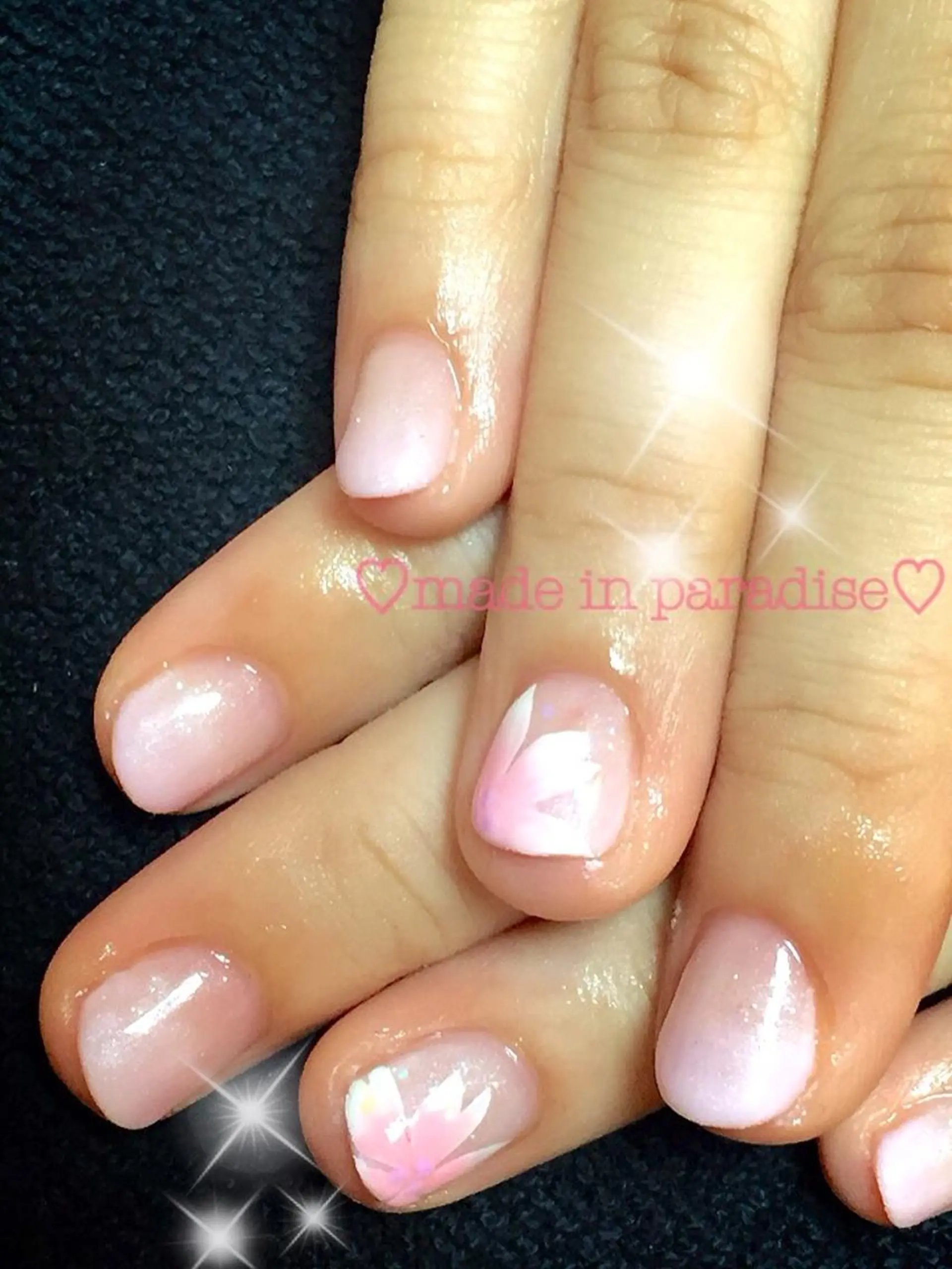 ネイル 桜ネイル 春ネイル うるま市サロン Yuko Izawaのネイルデザイン