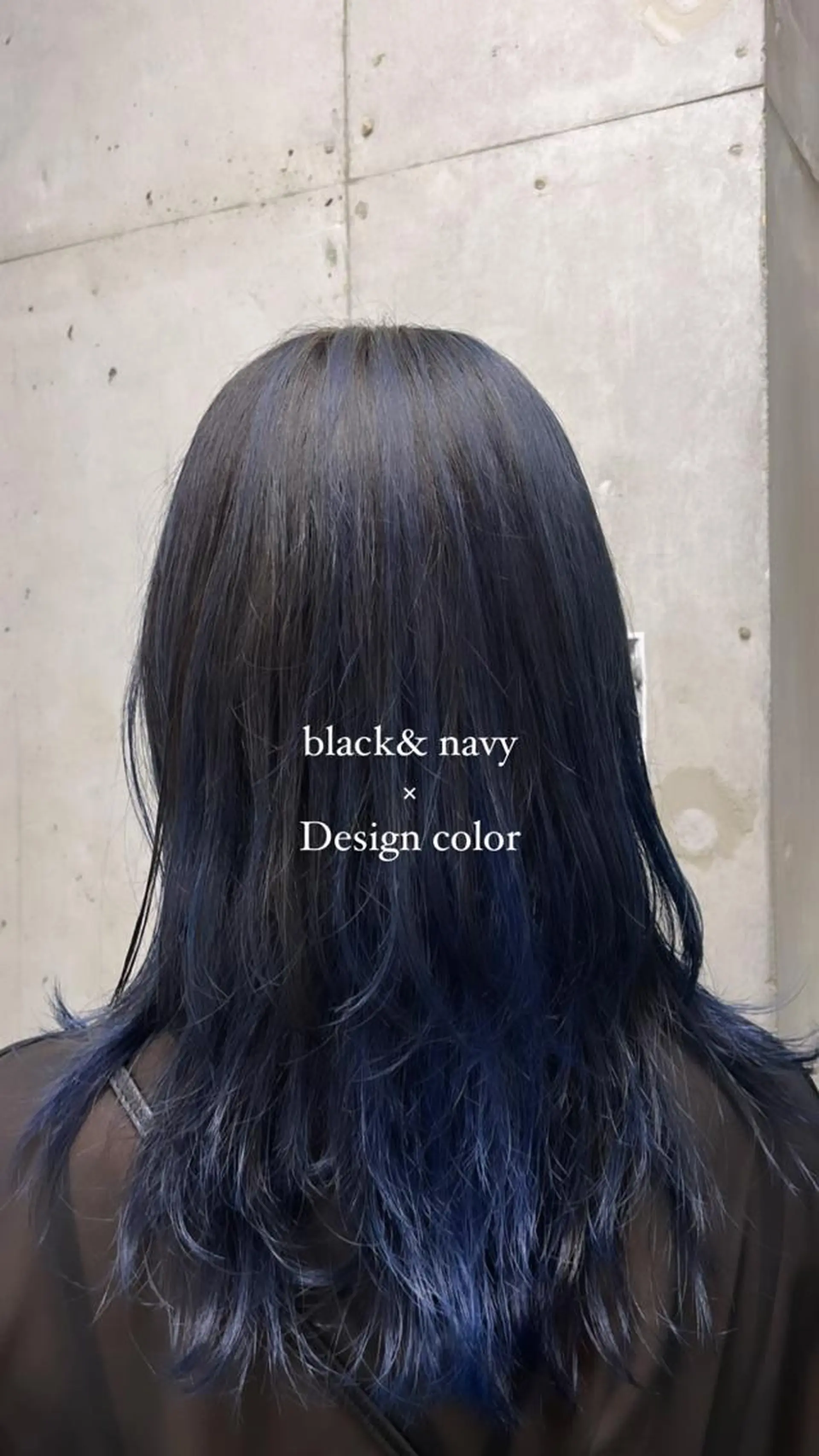 ミディアム カラー ヘアアレンジ ブルーカラー ねいるとあいの店キュプレ橘通店所属・harua キュプレ/アイリストのマツエク・マツパデザイン