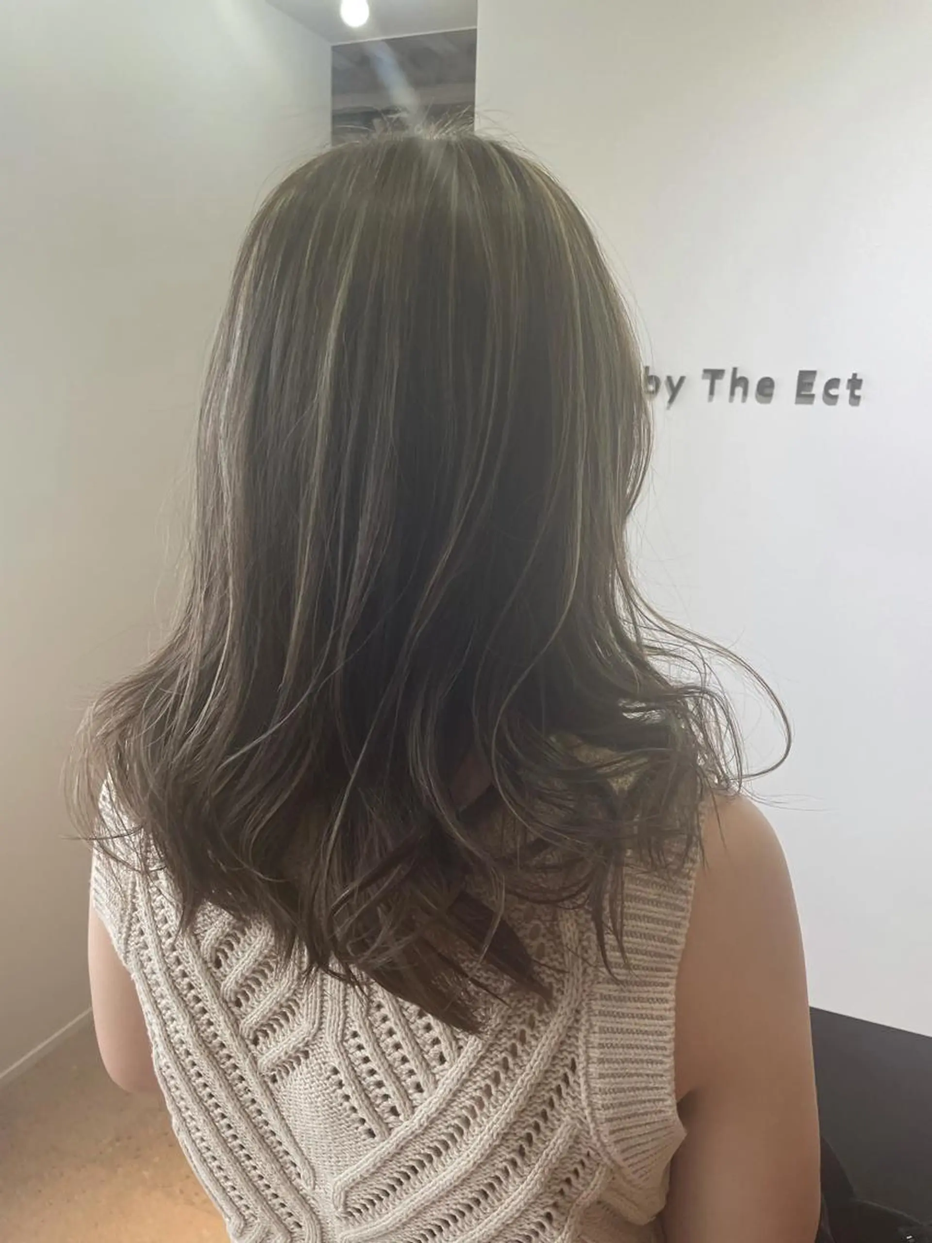 セミロング カラー ハイライトカラー ハイライト One By The Ect所属・ショート/脱白髪染め ☆宇﨑悠実のヘアスタイル