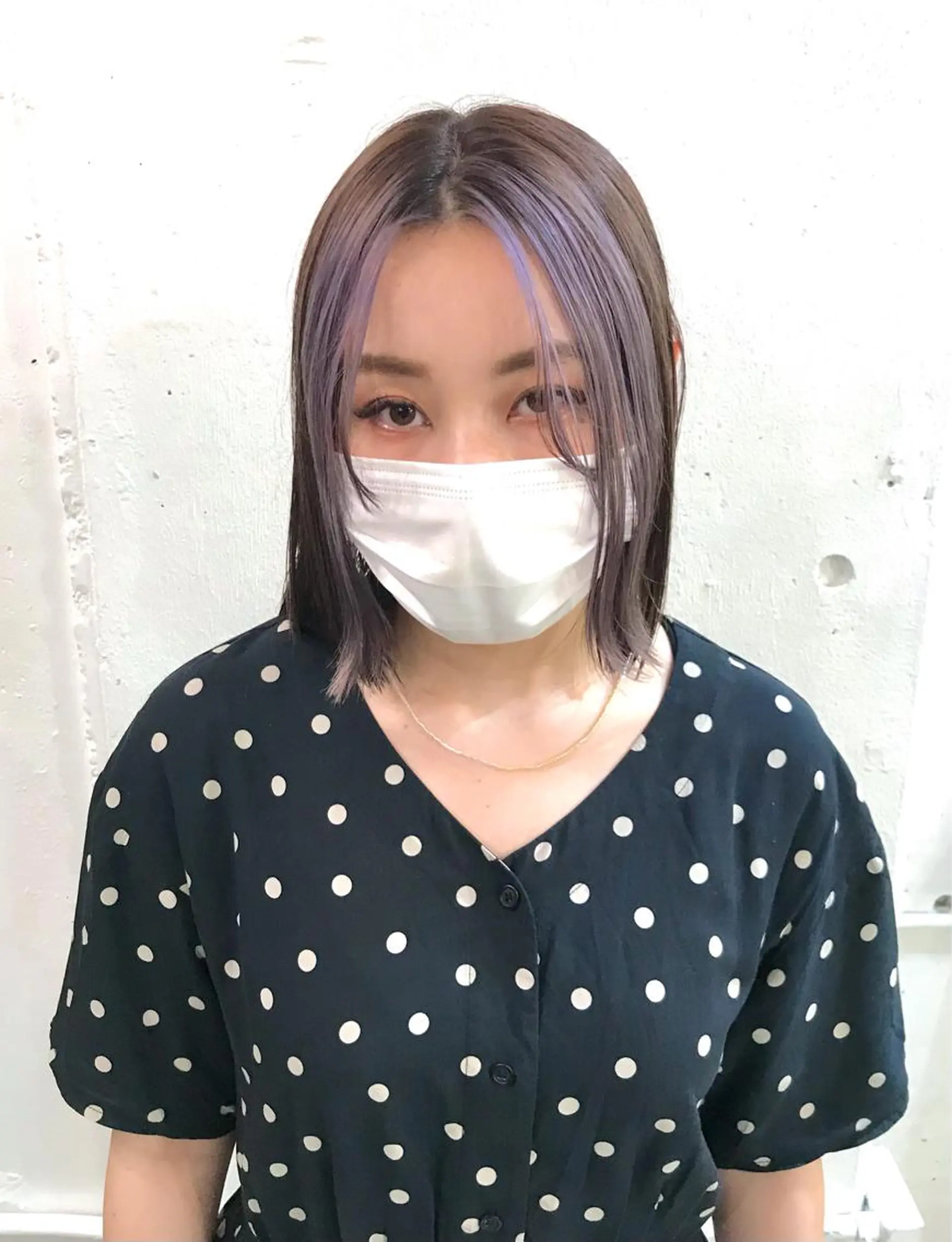 ショート カラー ブリーチ バイオレットカラー カット ヘアカラー トリートメント 木村陸弥 似合わせ 透明感カラー🌿のヘアスタイル