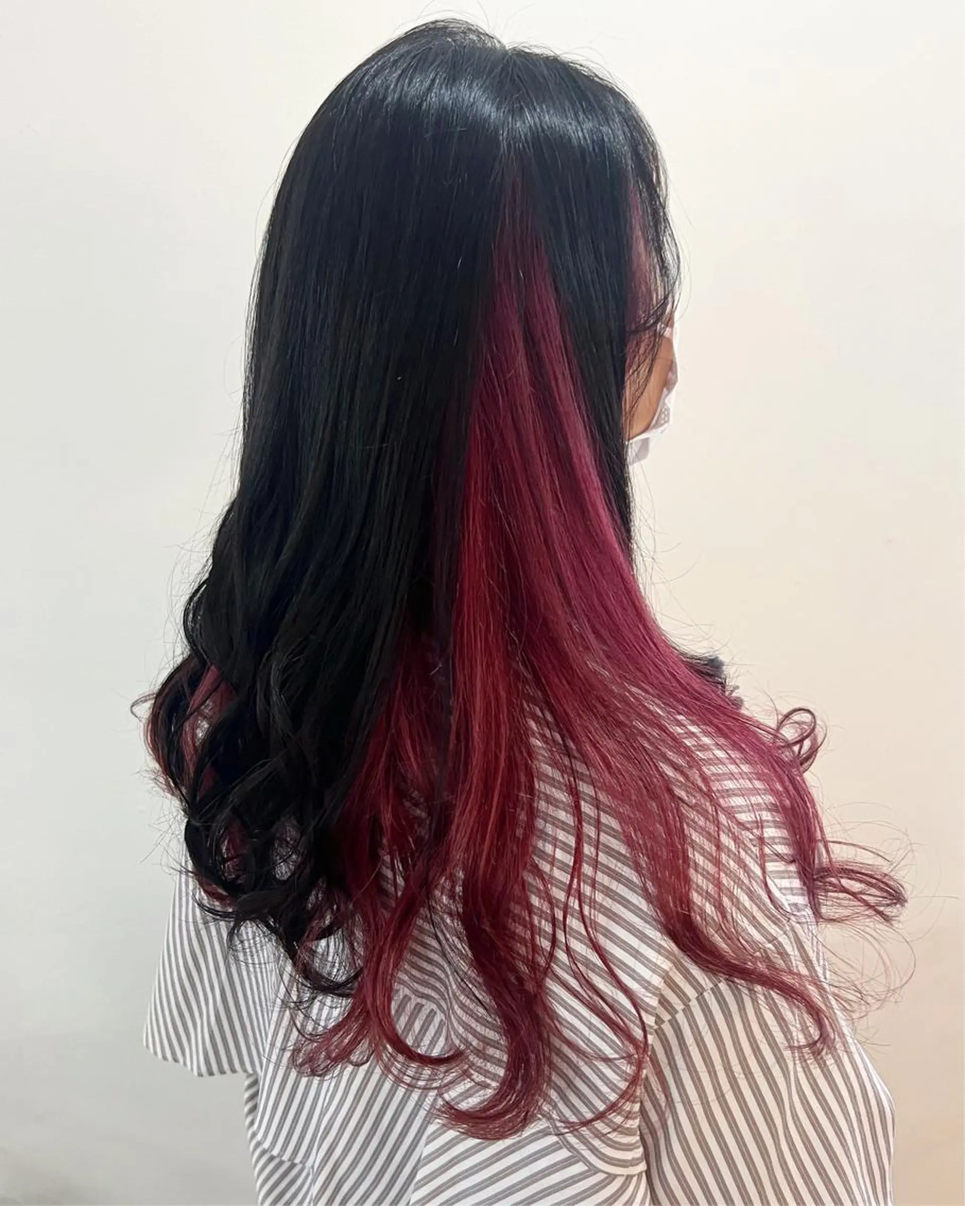 ロング カラー ローズカラー カット ヘアカラー フラム所属・WATANABE MISAKIのヘアスタイル