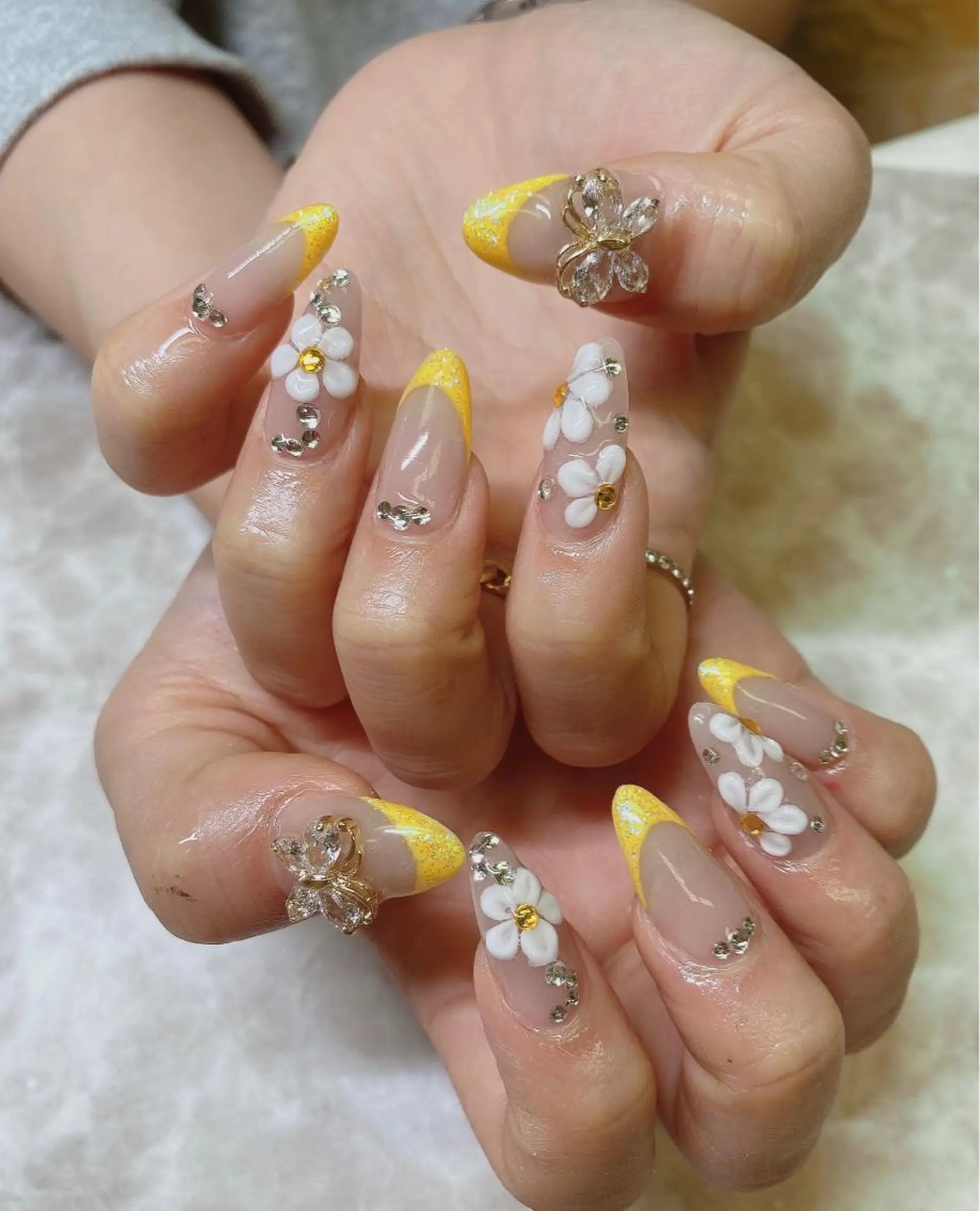 ミディアム ハンドネイル JNA認定講師🌸 RIEのネイルデザイン