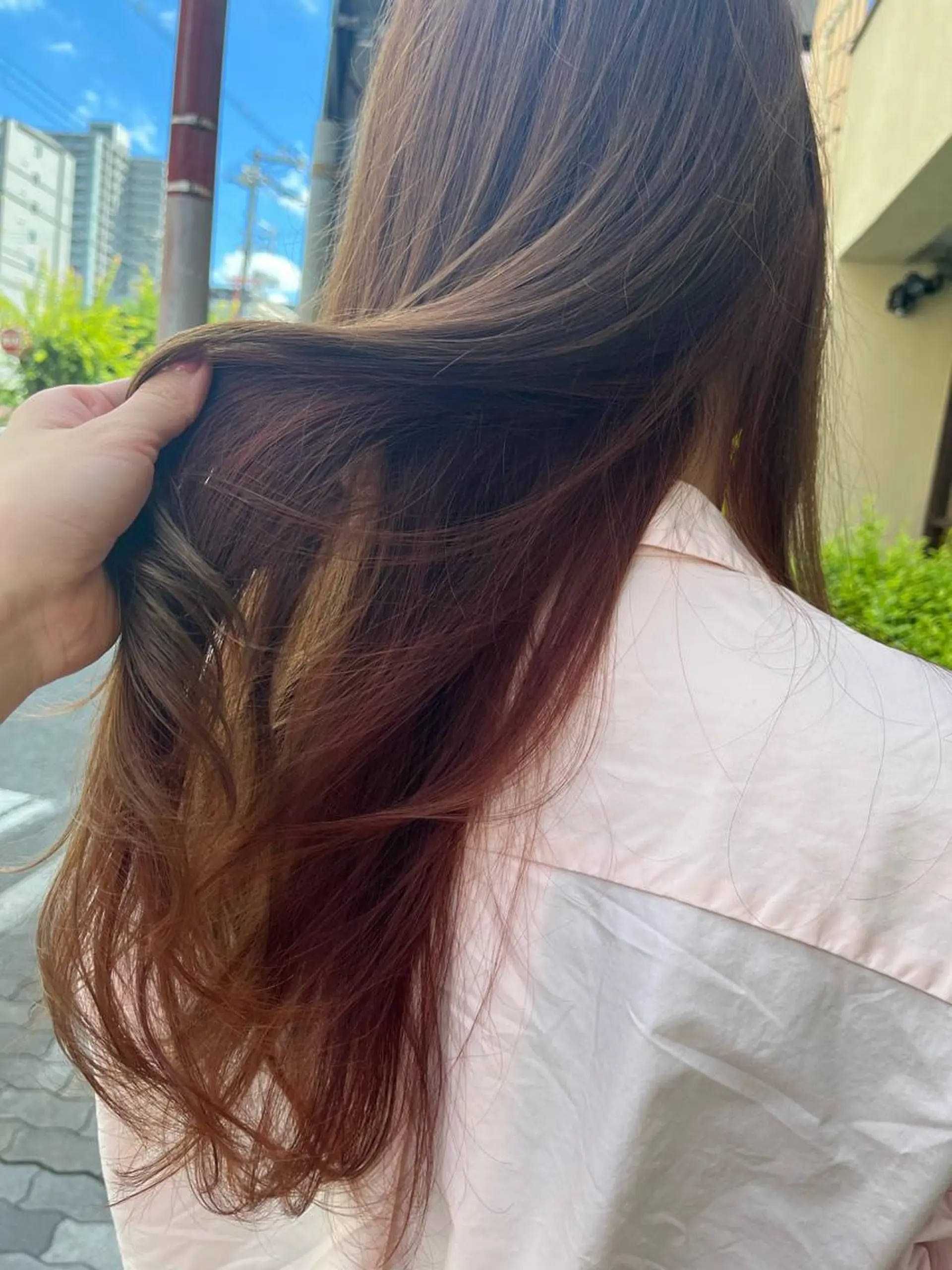 ロング カラー 田中 鈴乃のヘアスタイル