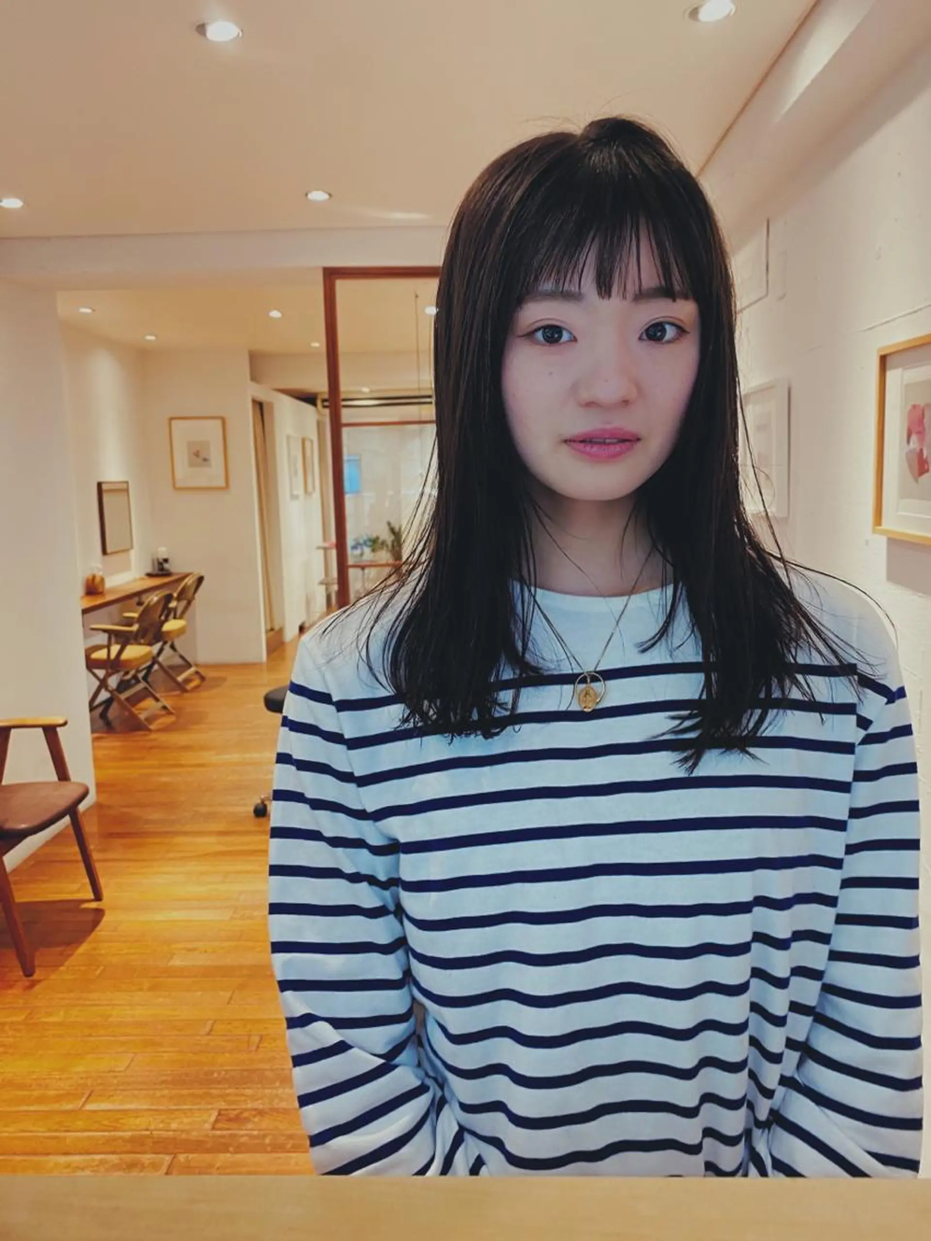 ミディアム カラー カット ヘアカラー トリートメント IVORY.所属・🟩白髪ぼかし/ボブ /ショートヘア/大司のヘアスタイル