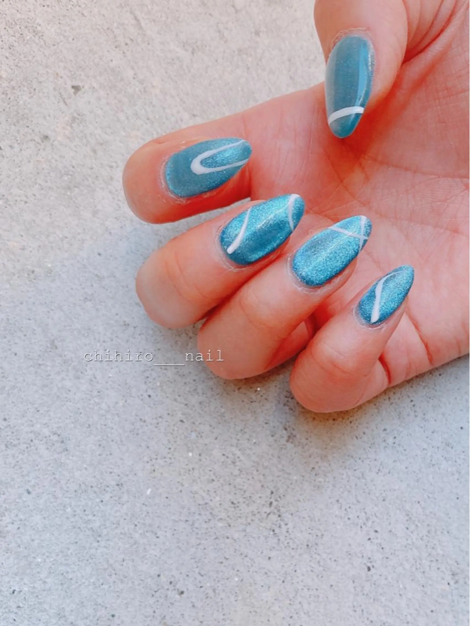 ロング カラー ネイル ハンドネイル beauty salon ma'am所属・chihiro 小路ネイルのネイルデザイン