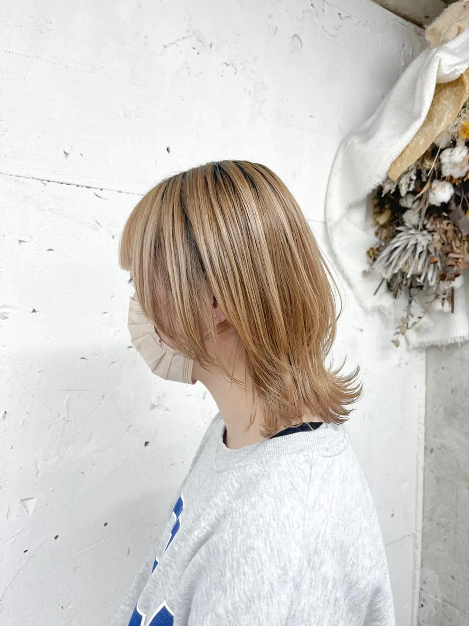 ショート カラー ヘアアレンジ Noele hair atelier(ノエルヘアアトリエ)所属・北上ゆい/個性派/ ナチュラルアレンジのヘアスタイル