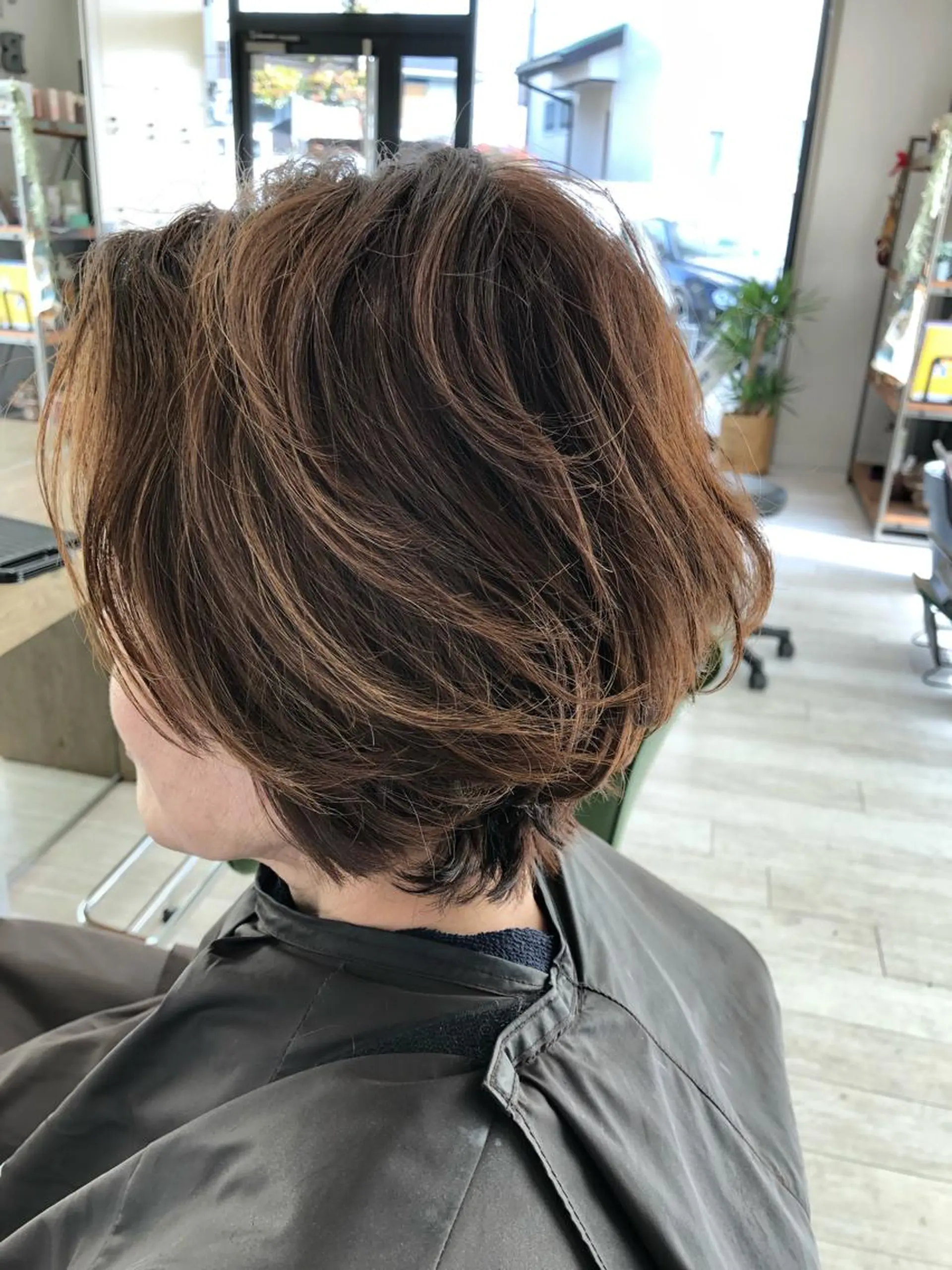 ショート ヘアアレンジ くせ毛 ショートヘア Hair&Beauty  theB所属・山田 香織のヘアスタイル