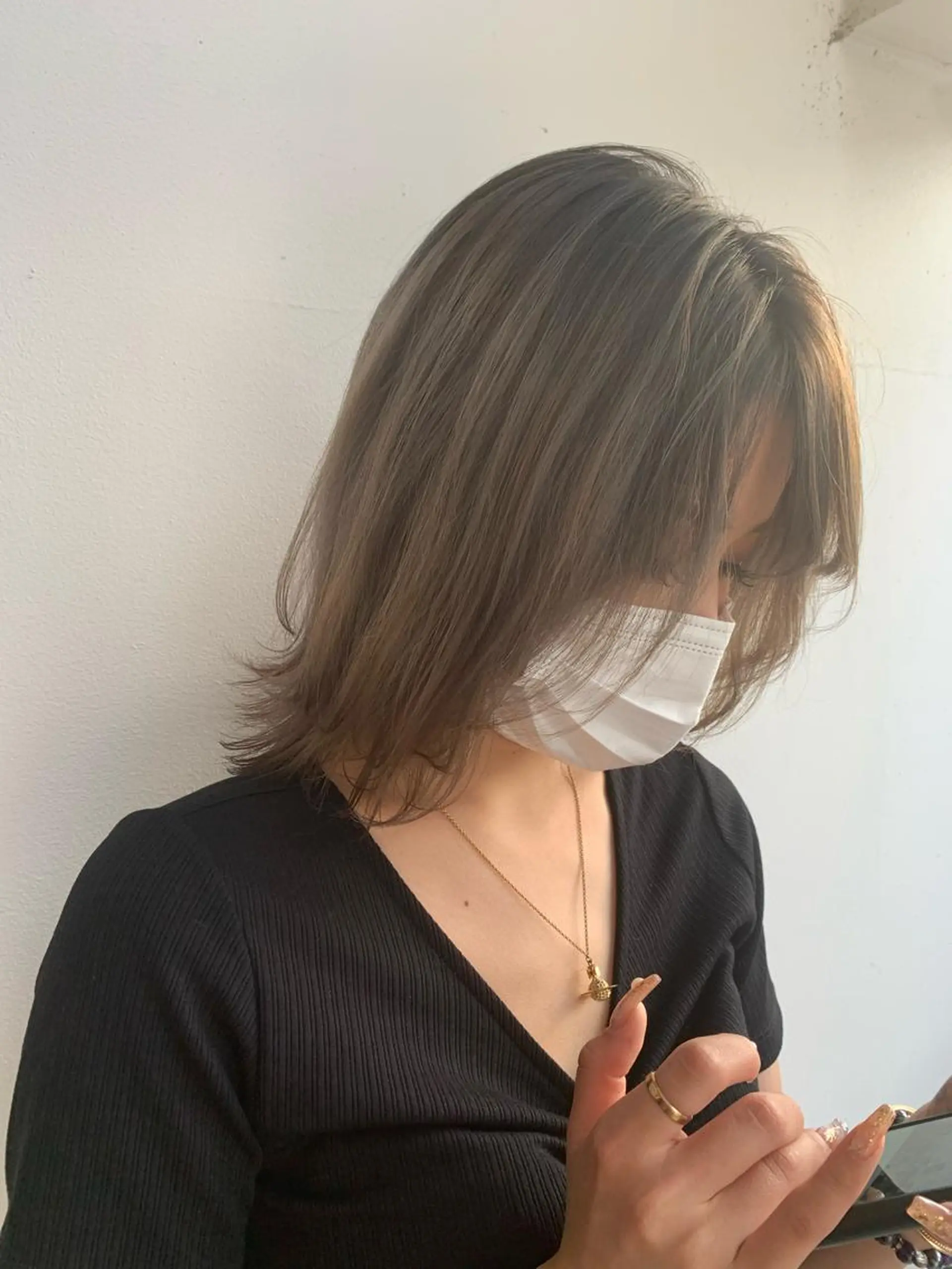 ミディアム ハイライト Emma ecole所属・Emma ecole /栄/RIOのヘアスタイル