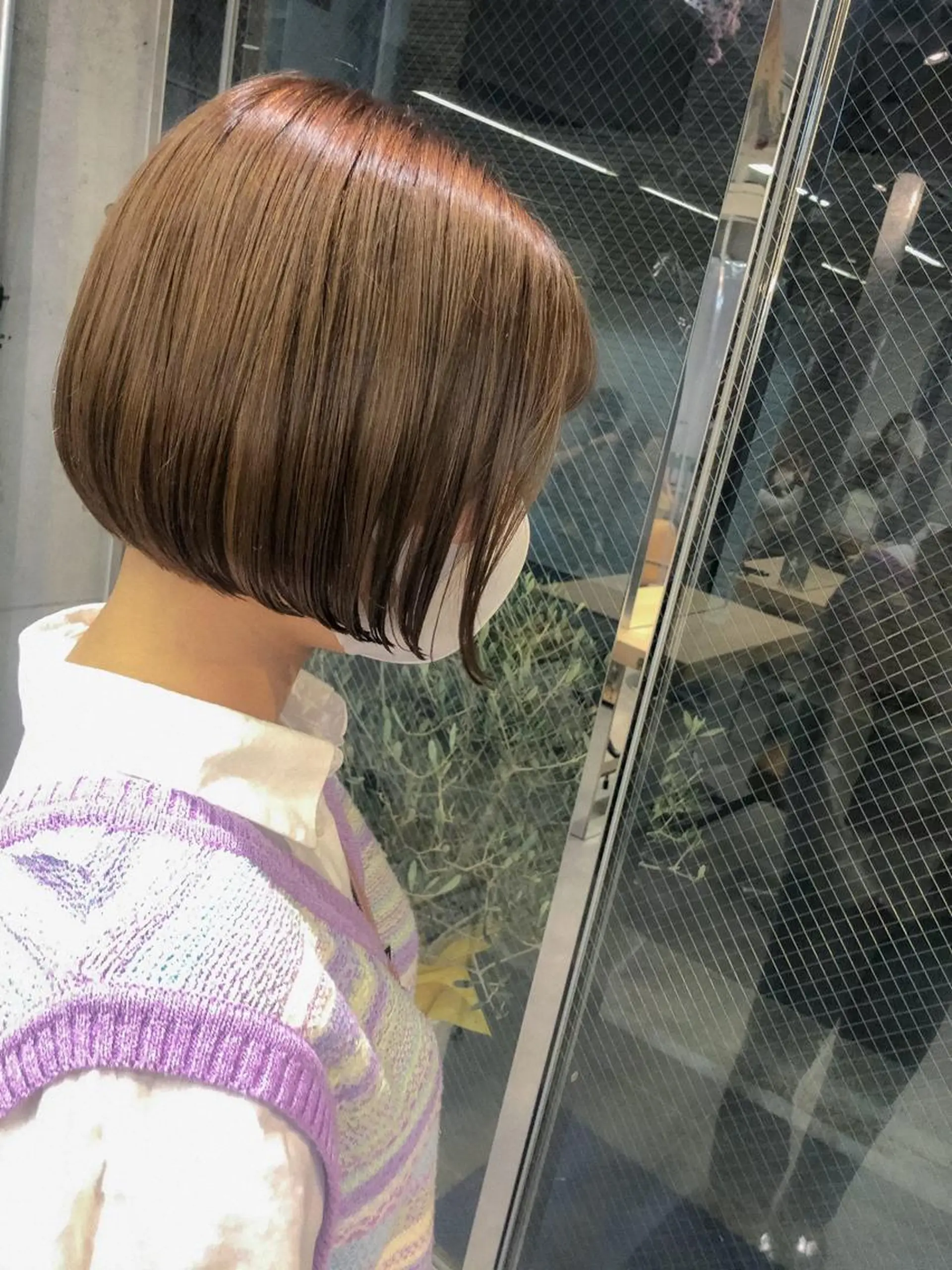 ショート カラー ヘアアレンジ ボブ rii-🩰 トレンド韓国ヘアのヘアスタイル