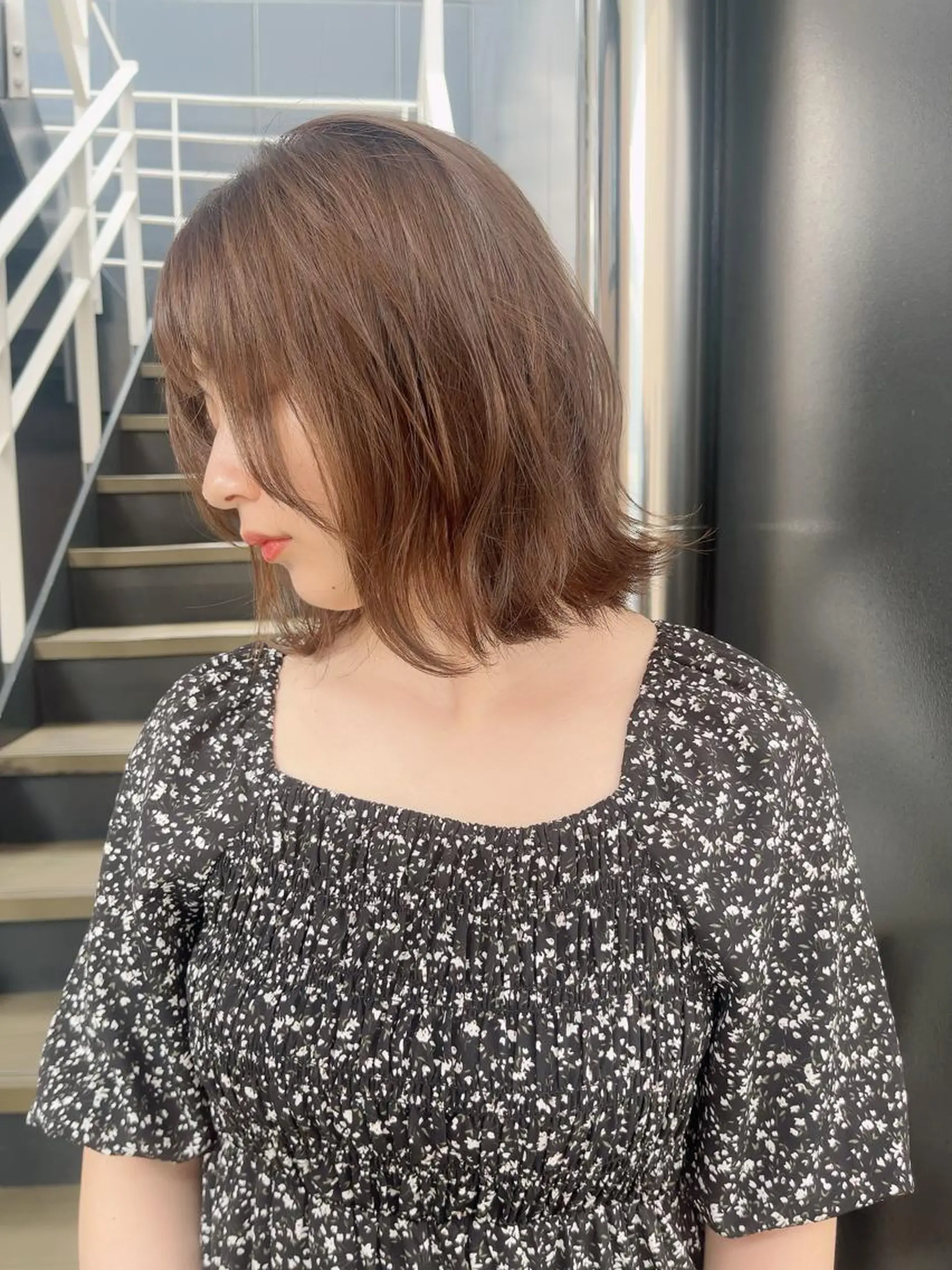 ミディアム 西新/siohair 2nd/石尾刻矢のヘアスタイル