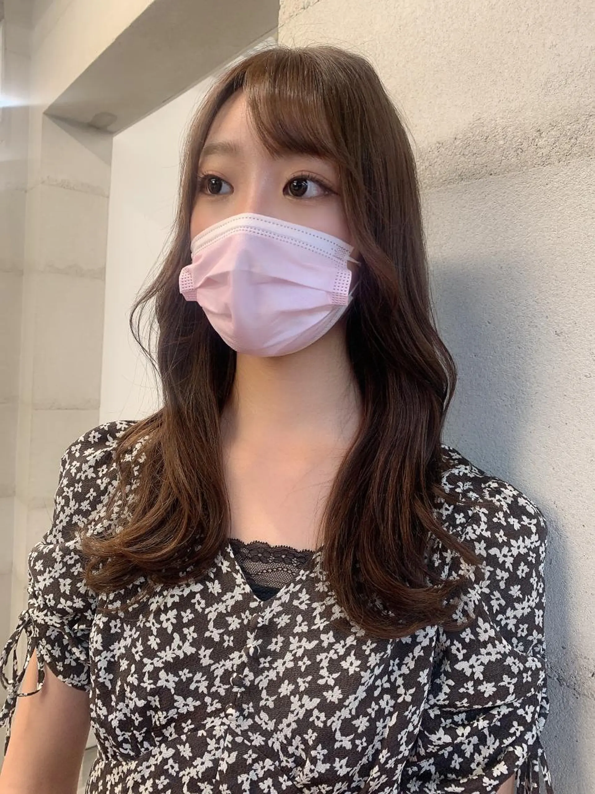 ミディアム カラー カット ヘアカラー トリートメント ヘッドスパ 透明感/オリーブ/ グレージュ/YUKAのヘアスタイル