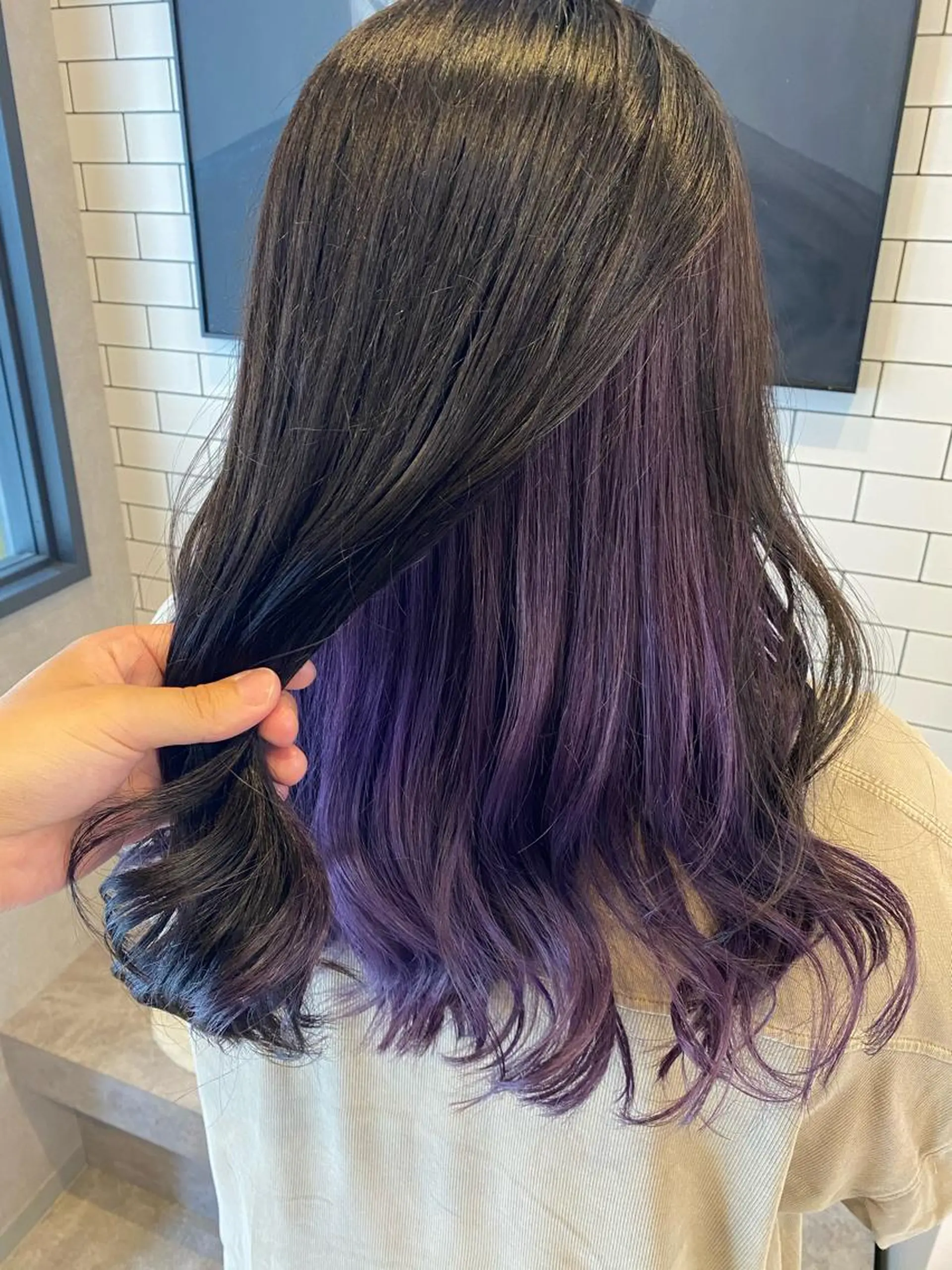 ロング カラー バイオレットカラー tetote天王寺店所属・SHOTA 大人ショートのヘアスタイル