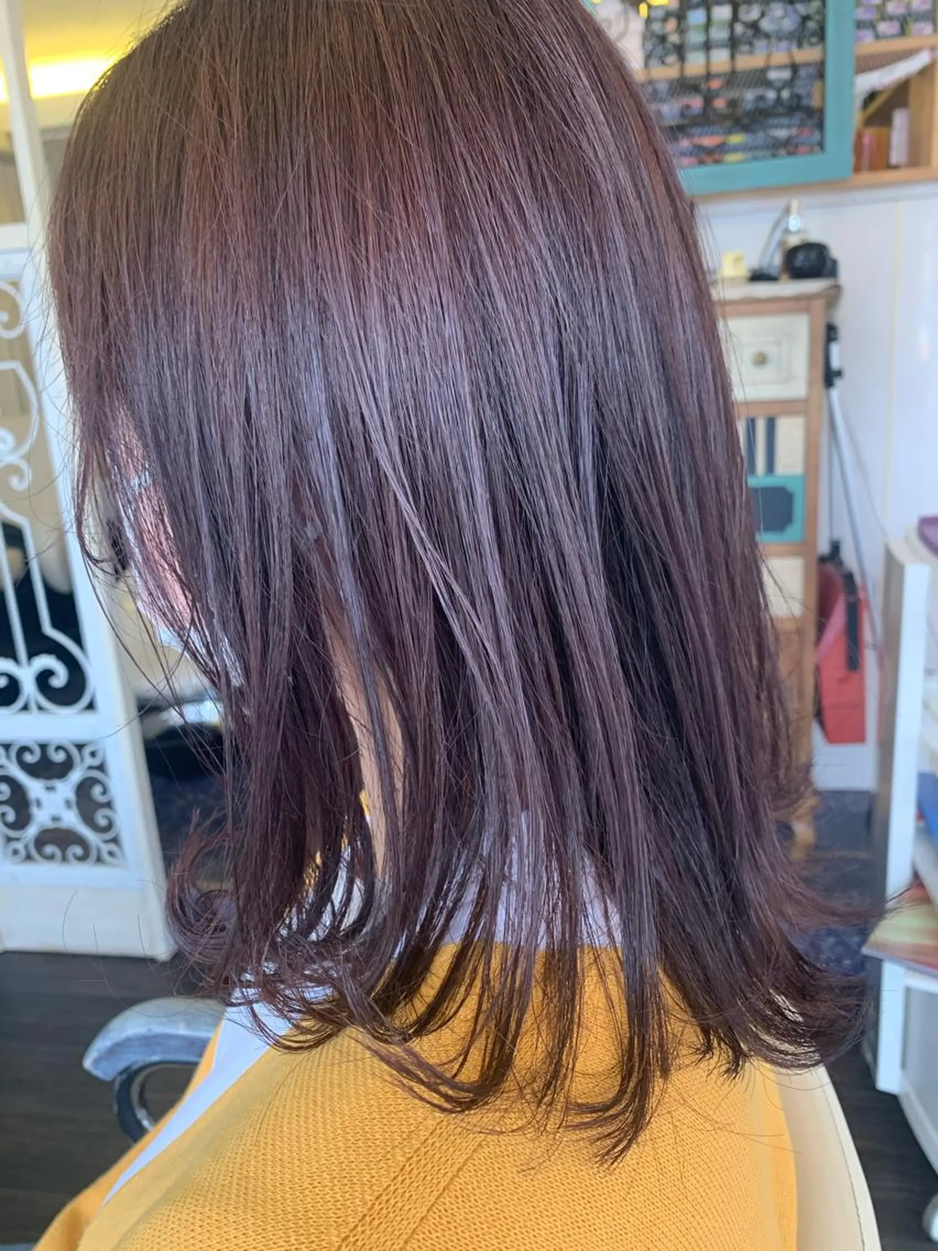 セミロング カラー ヘアカラー トリートメント ヘアセット DiMPlE  ディンプル所属・🌸スタイリスト 山浦美恵のヘアスタイル