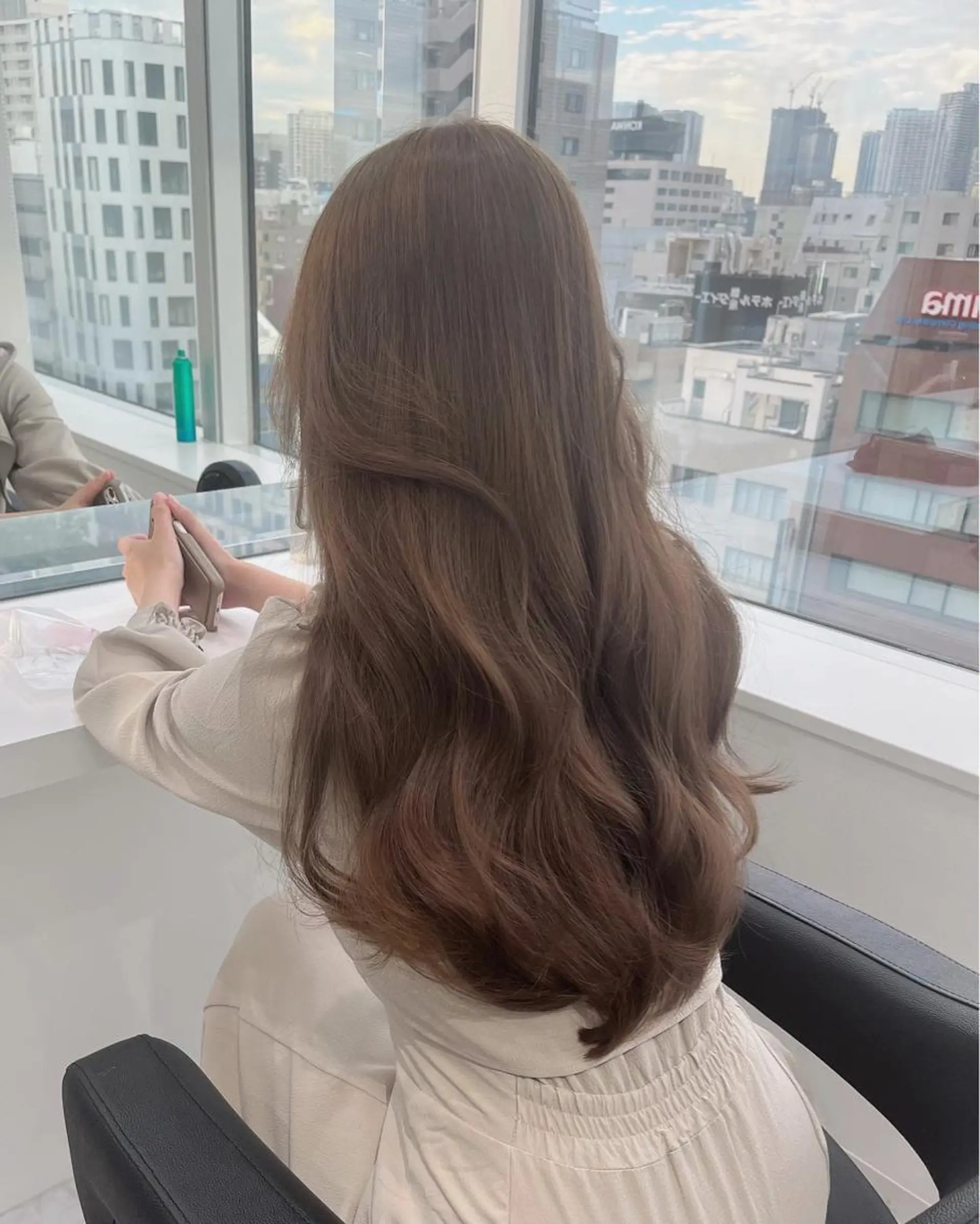 セミロング カラー ヘアアレンジ カット ♡ 𝐑𝐈𝐎♡のヘアスタイル