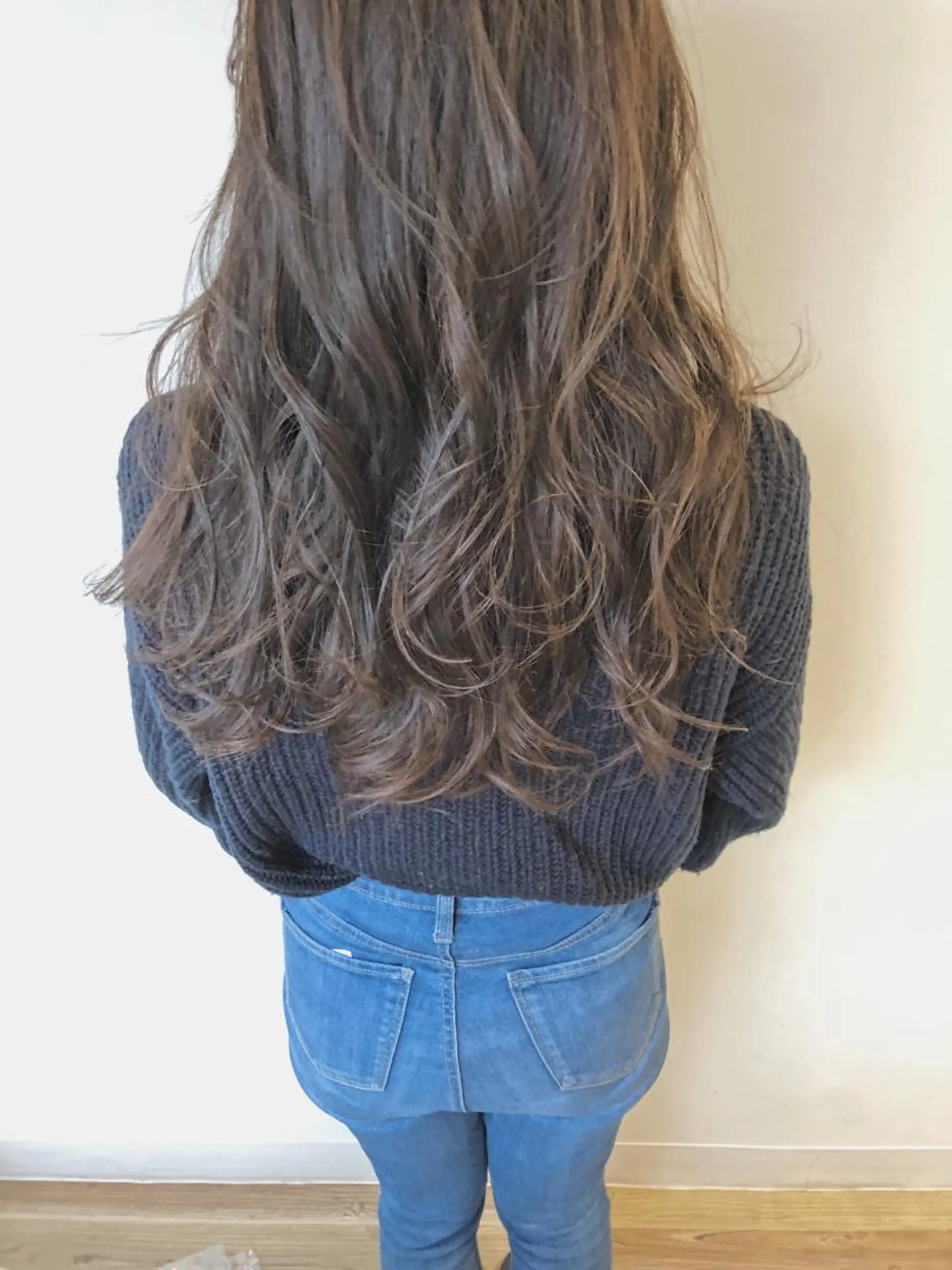 ロング カラー アッシュ ベージュカラー ハイライトカラー ハイライト 似合わせ専門美容師 なかじまのヘアスタイル