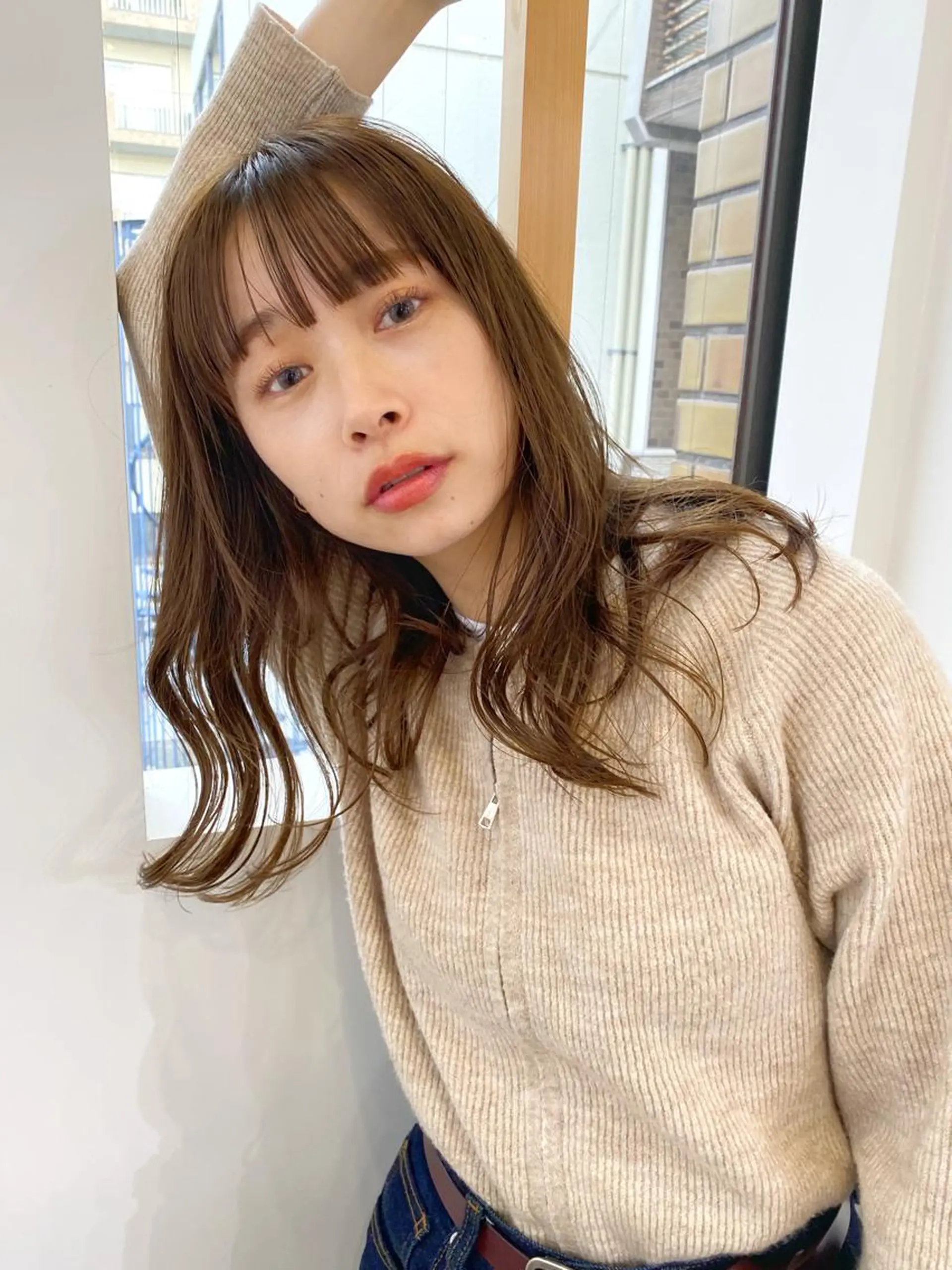 ロング カラー イルミナカラー オリーブカラー ロング カット ヘアカラー トリートメント ヘッドスパ CARICIA🌱 masaeのヘアスタイル