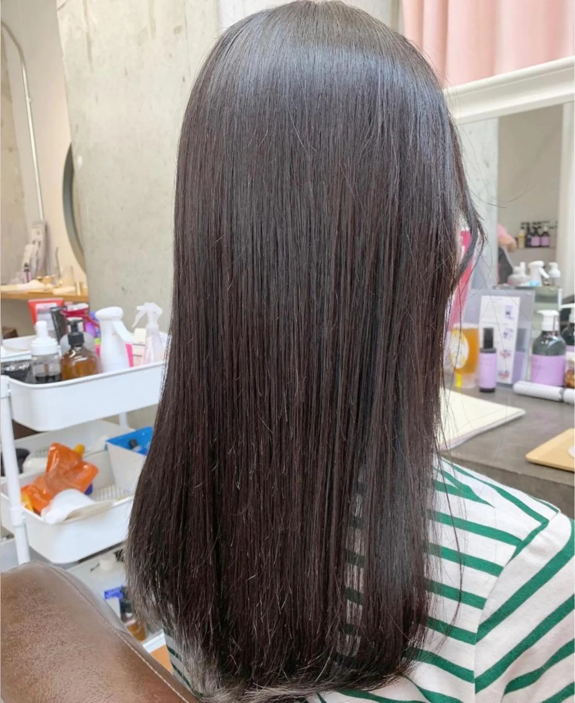 セミロング カット 縮毛矯正 トリートメント Pia/KIRIA /福岡美容室のヘアスタイル