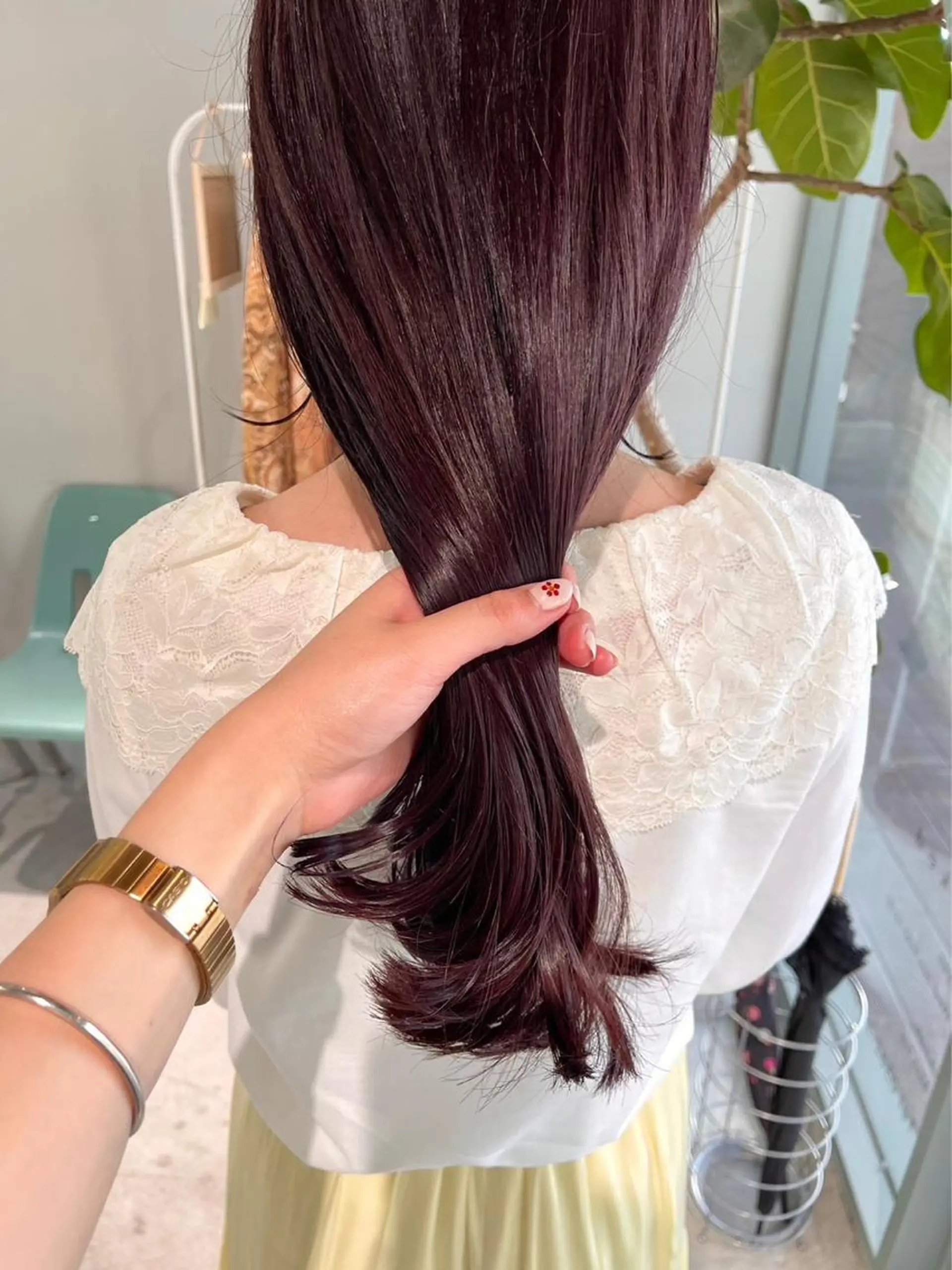 カラー カットパーマモデル 山中 遥のヘアスタイル