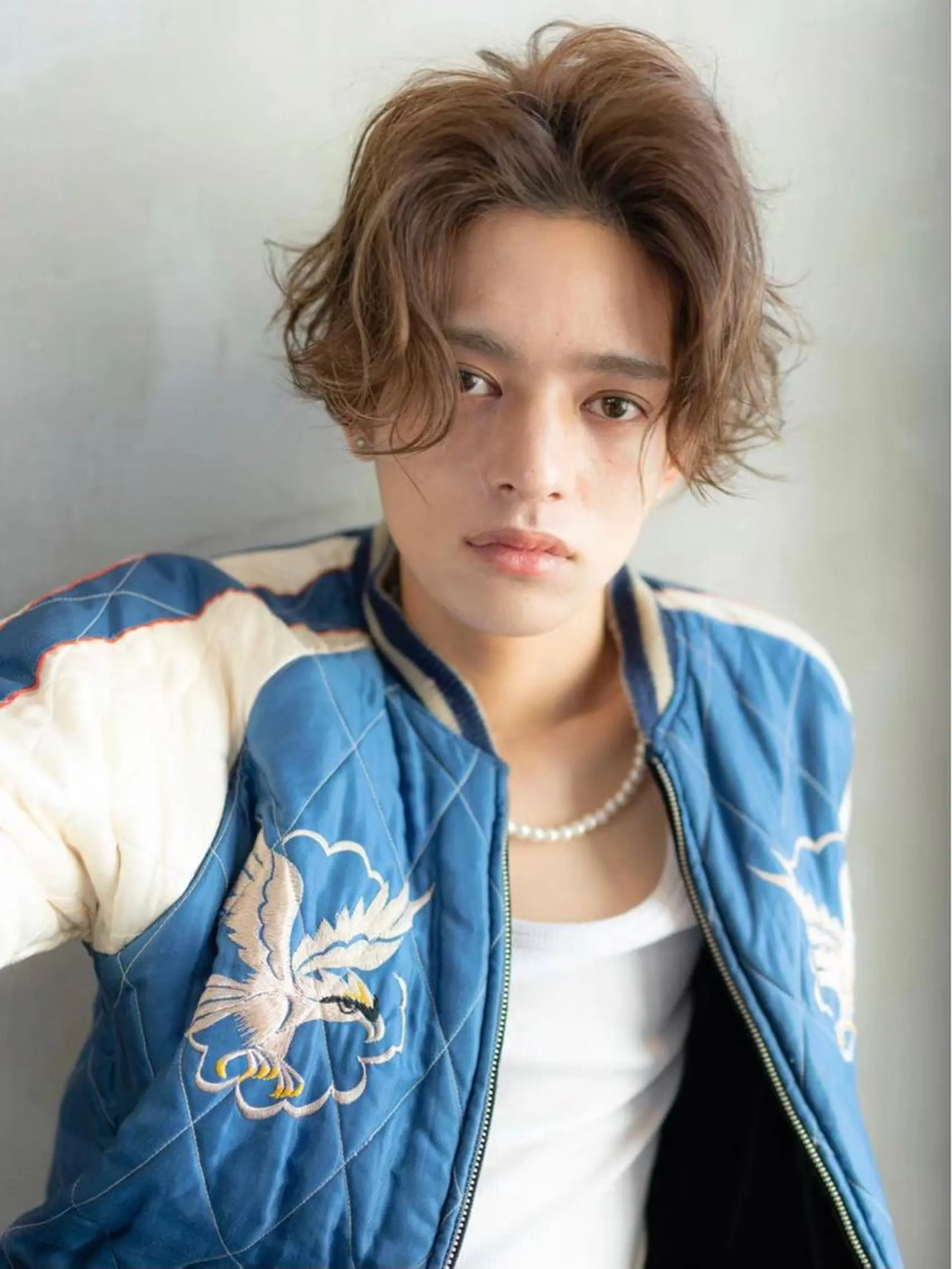 カラー パーマ メンズ SNSで大バズり‼️ 欧米風ヘア大ヒット中のヘアスタイル