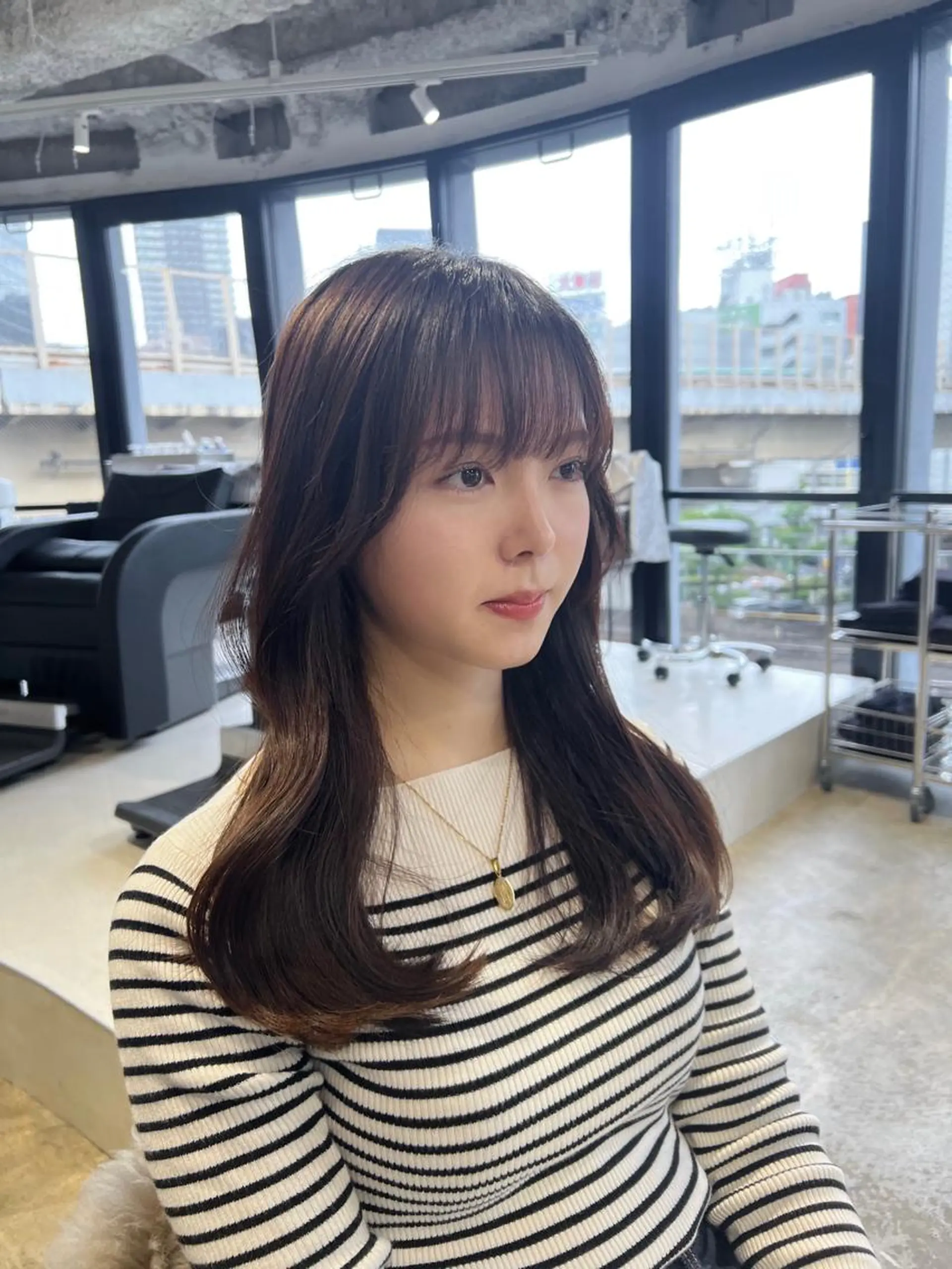 セミロング 店長/レイヤーカット /大東悠生のヘアスタイル