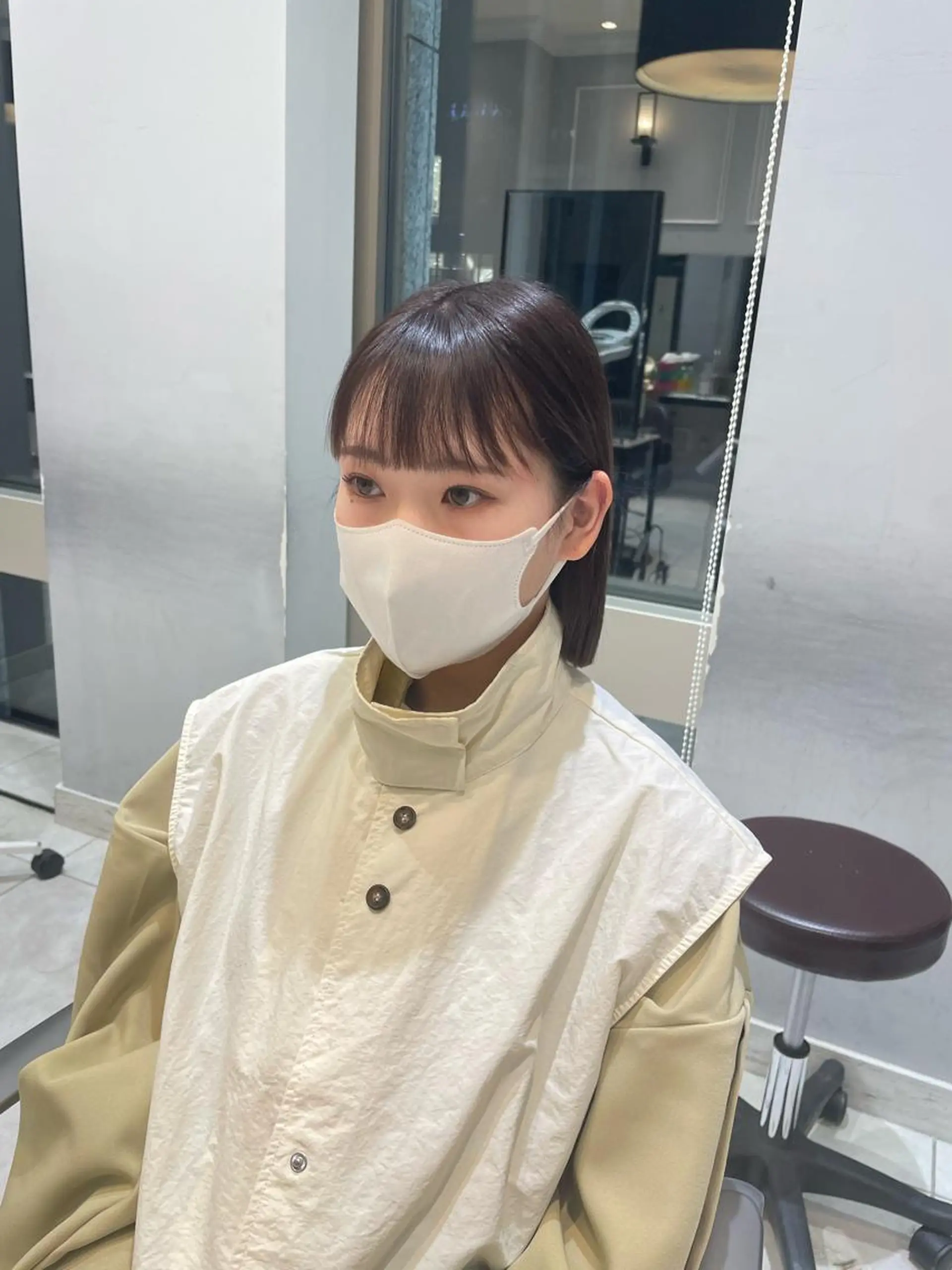 ショート 🩶赤み消しカラー 🐈‍⬛荻野美思🐾のヘアスタイル