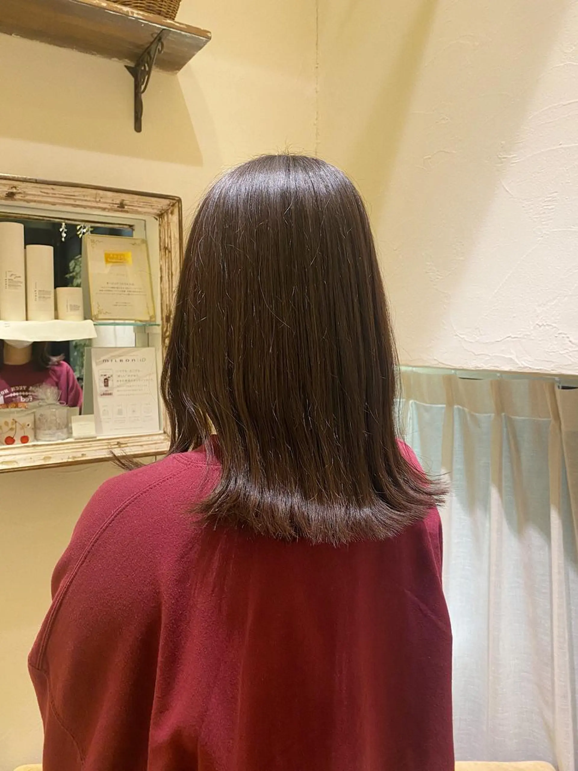 セミロング 艶髪/艶カラー/縮毛 /   タキダのヘアスタイル