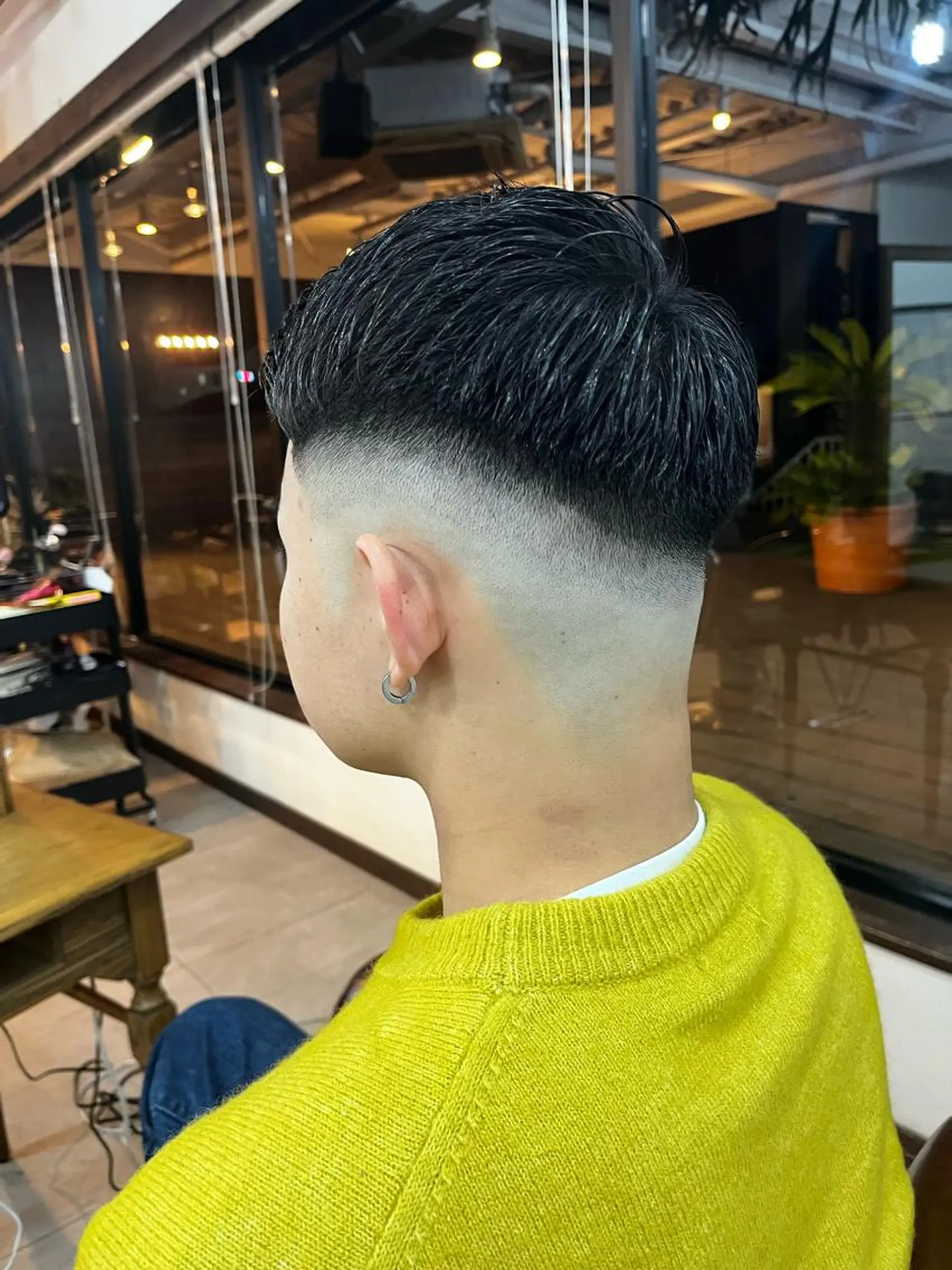 ショート メンズ フェードカット スキンフェード カット 西村 歩真のヘアスタイル