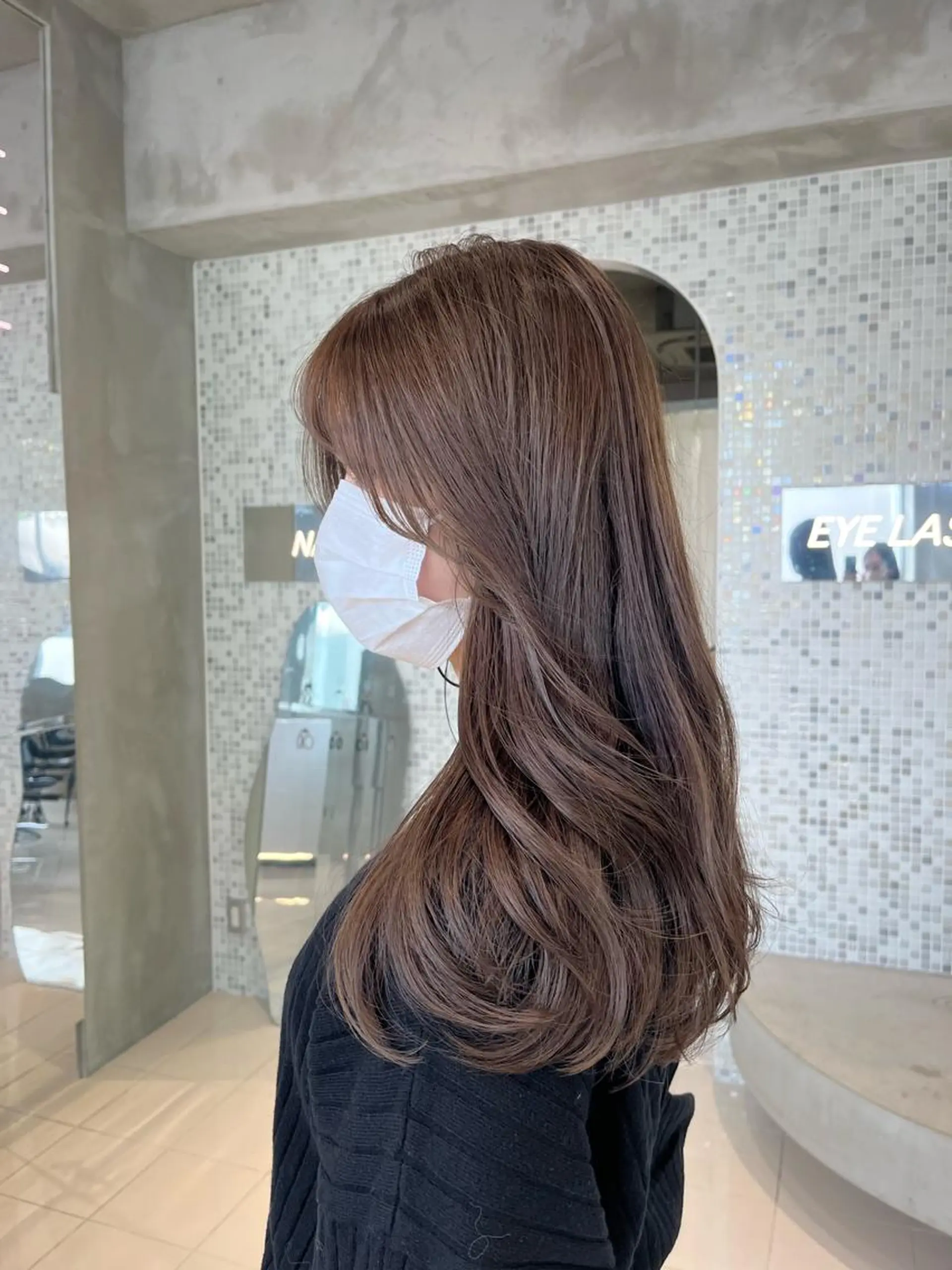 ロング カラー 韓国ヘア/耳ツボジュ エリー♡ayumuのヘアスタイル