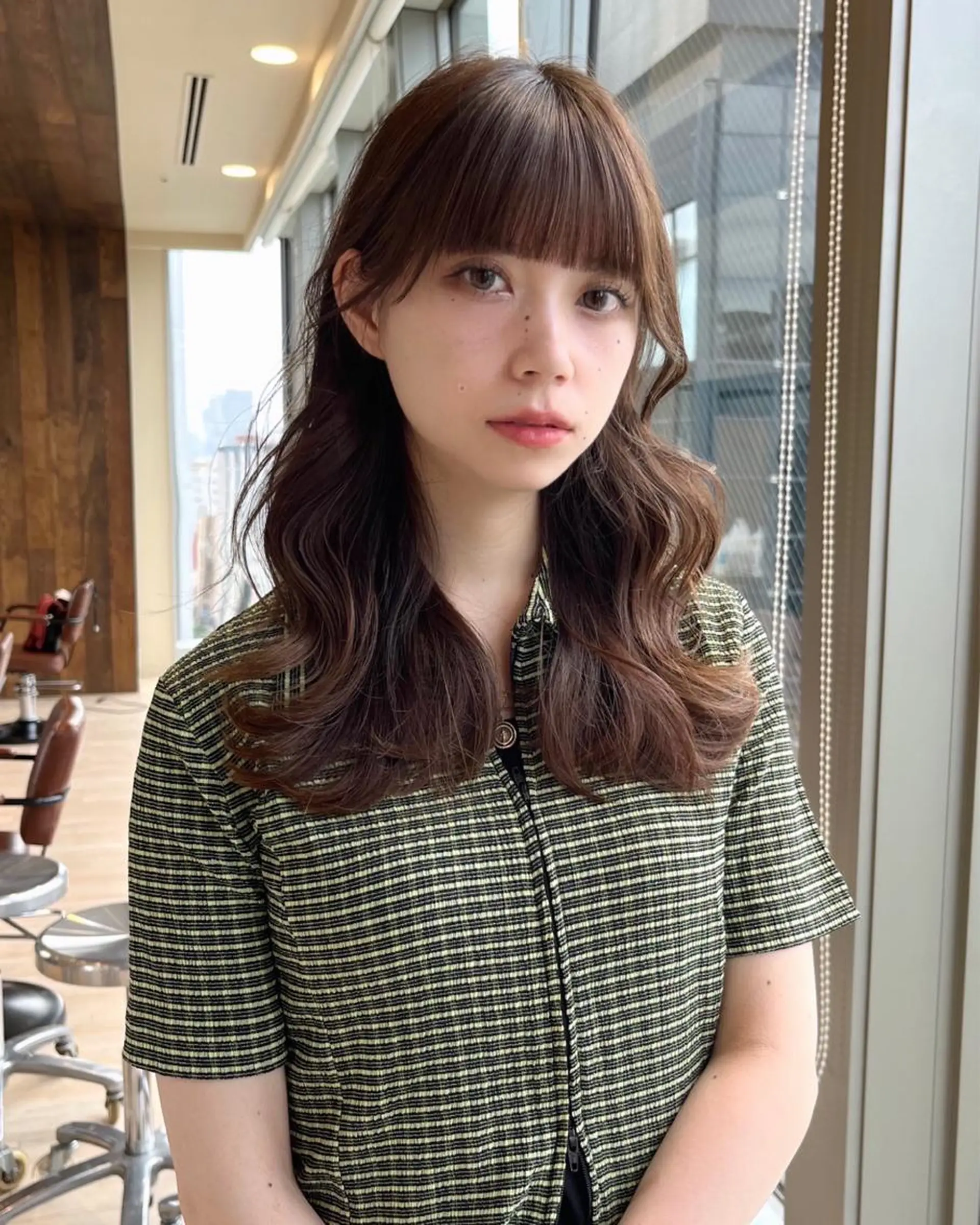 セミロング カラー くびれヘア カット トリートメント ヘアセット レイヤー/顔周り /透明感🩶高橋大のヘアスタイル