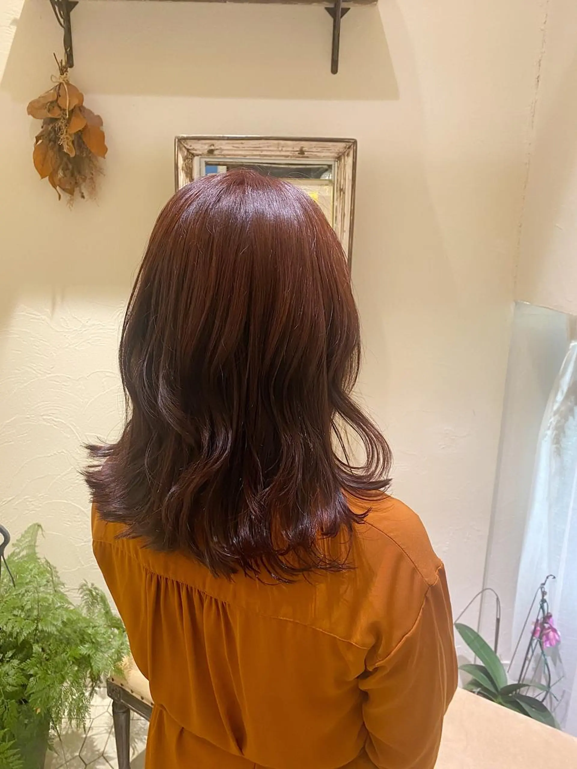 セミロング 艶髪/艶カラー/縮毛 / タキダのヘアスタイル