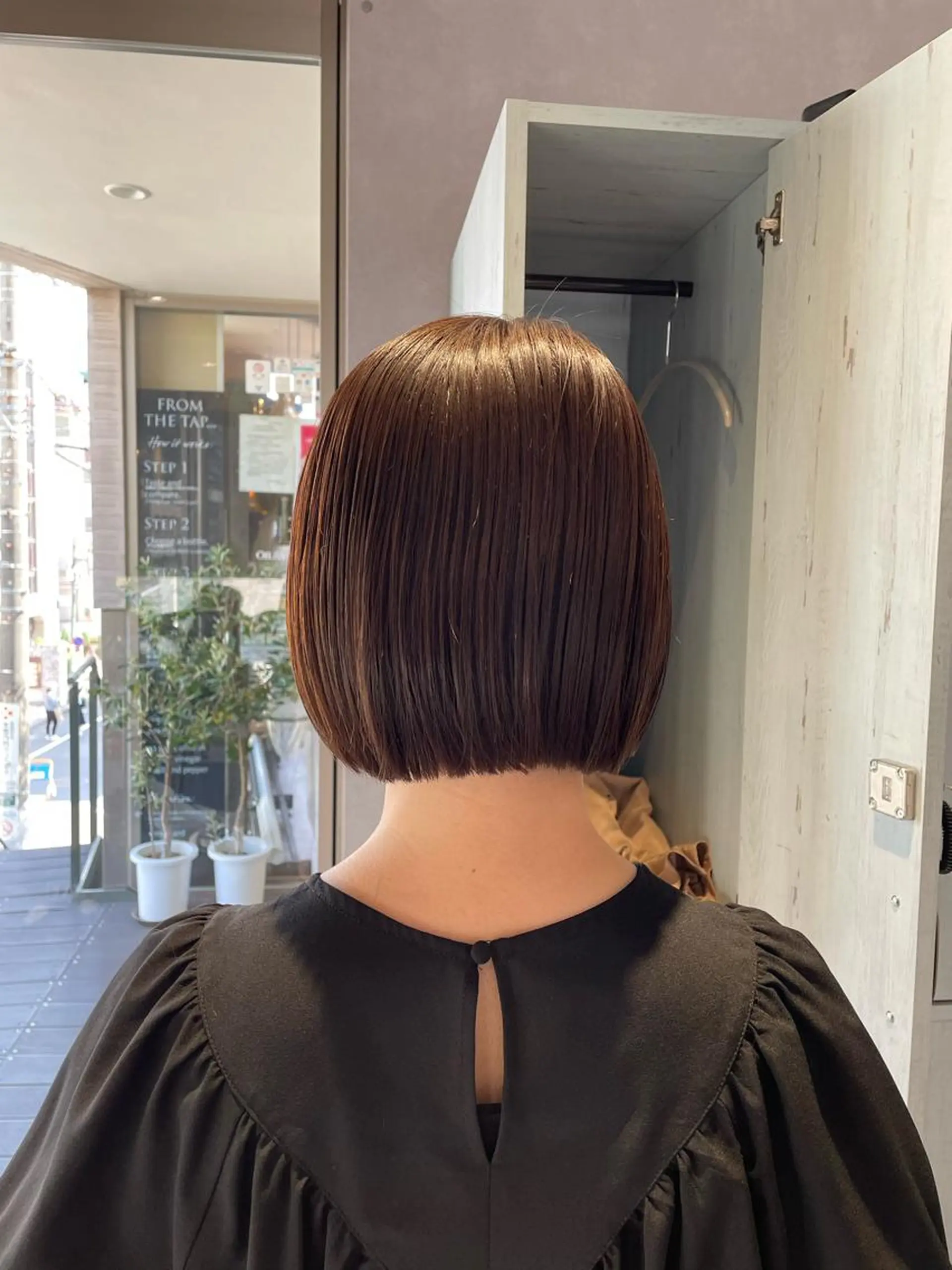 ショート カラー アッシュ ブリーチ ケアブリーチ ショコラグレージュ ダークアッシュ 韓国風/オシャレ /縮毛矯正/滝口琴未のヘアスタイル