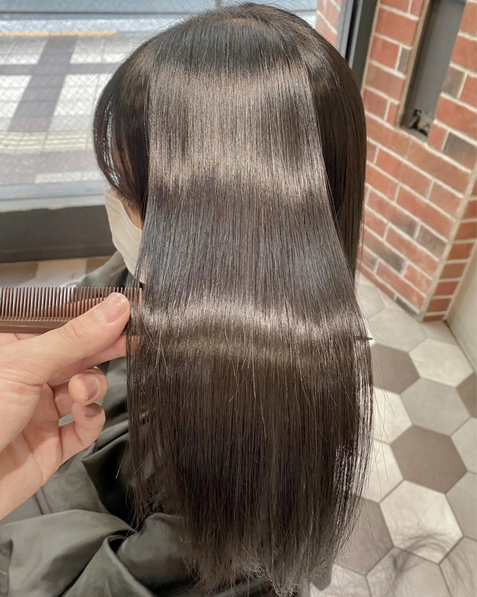 ロング 髪質改善縮毛矯正🫧 村上蒼生のヘアスタイル