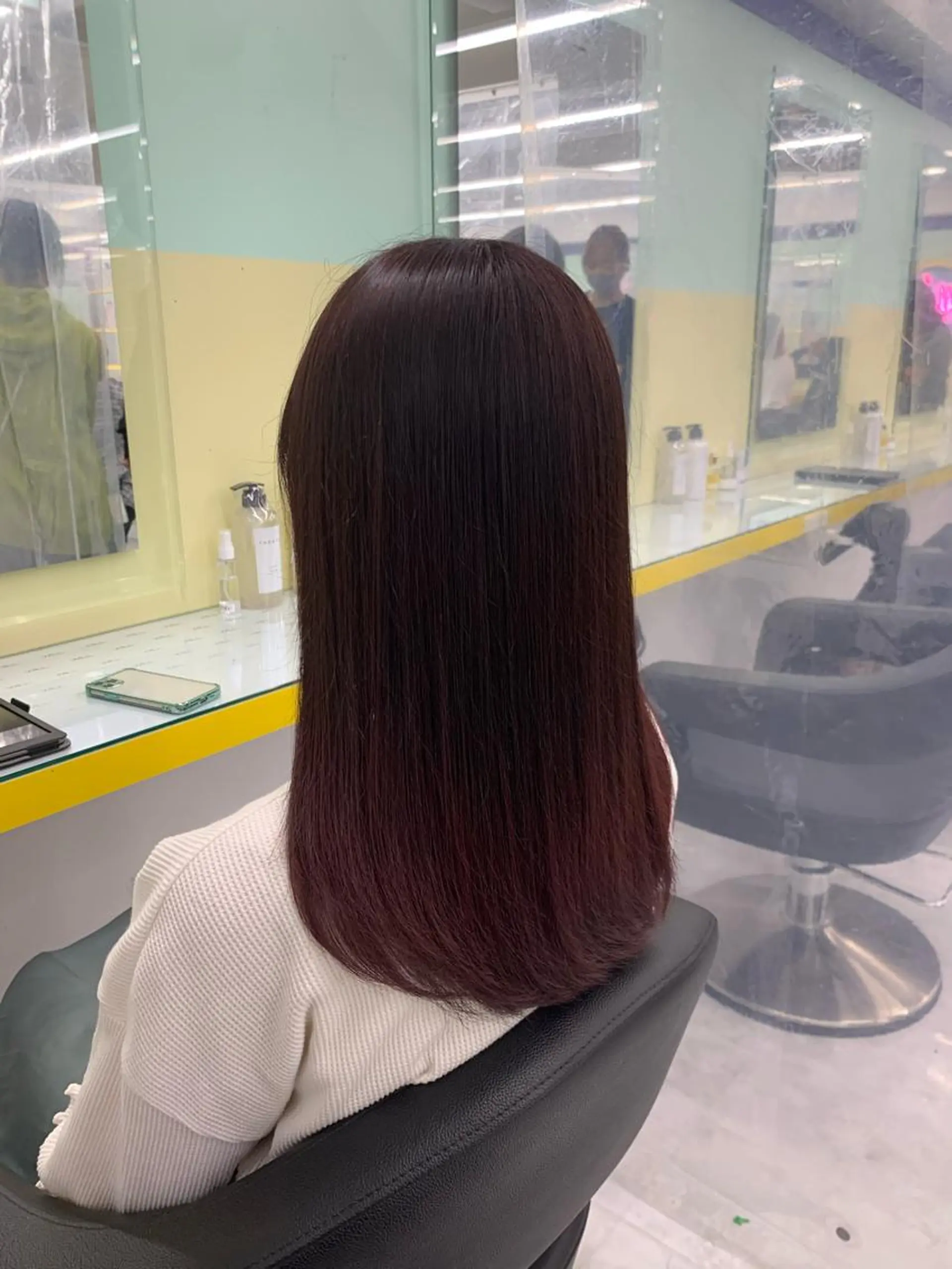 ロング ヘアカラー ヘッドスパ ヘアセット I S所属・🌿透明感カラー‪ 縮毛矯正✨かずきのヘアスタイル