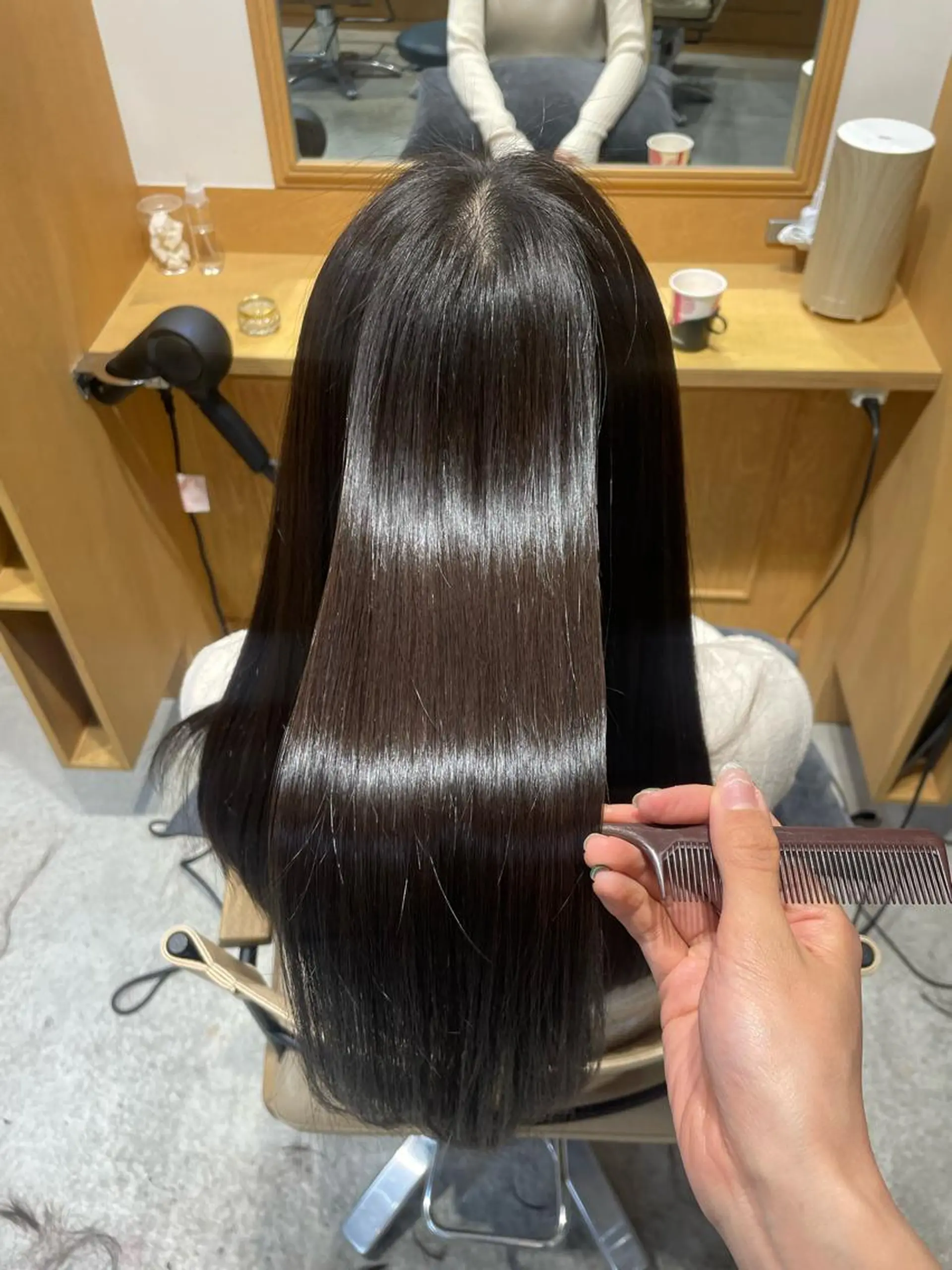 ロング パーマ 縮毛矯正 倉持美雪 ＊幸せの伝導師＊のヘアスタイル