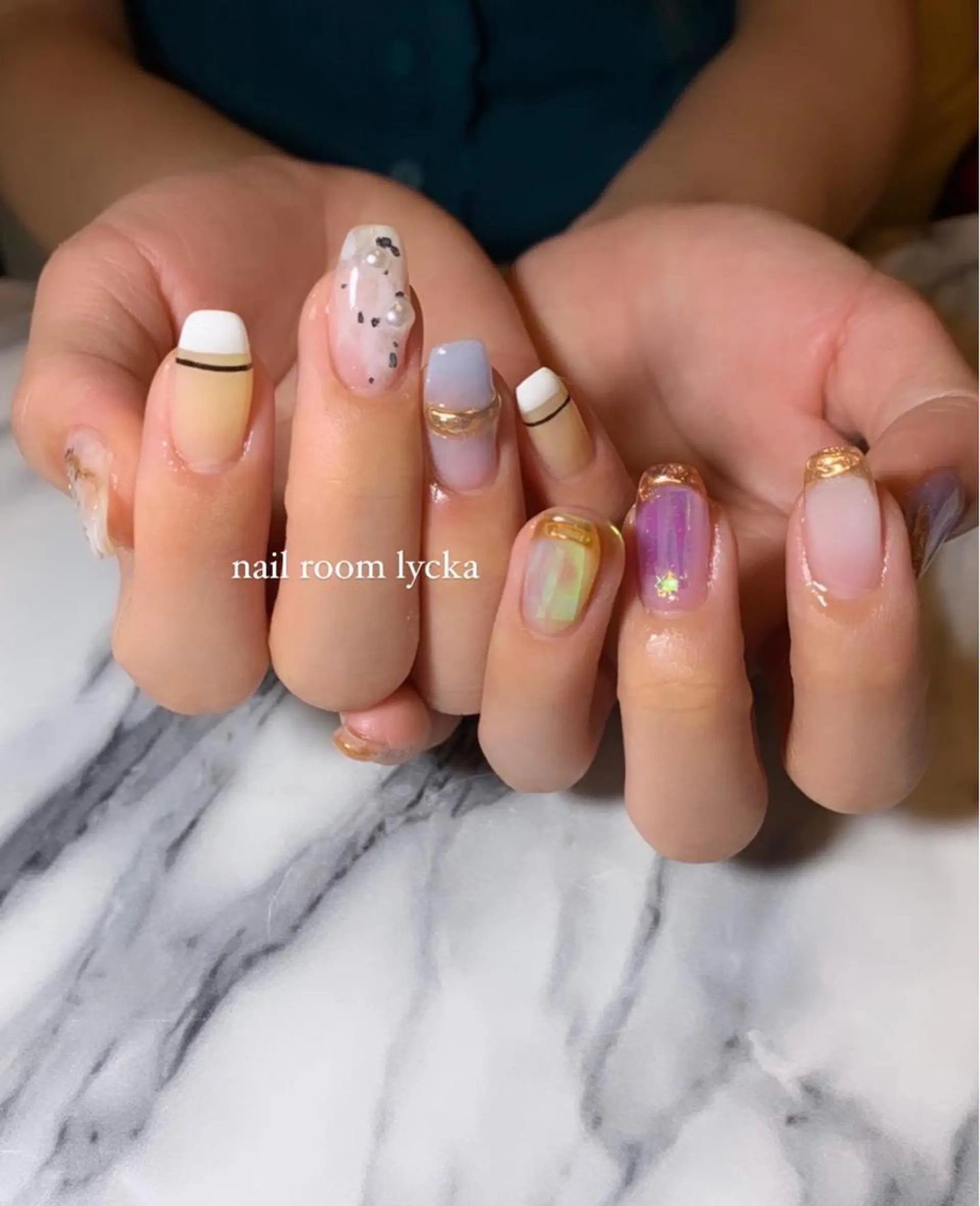 ネイル ﾈｲﾙﾙｰﾑﾘｯｶ 𝐦𝐚𝐲𝐮のネイルデザイン