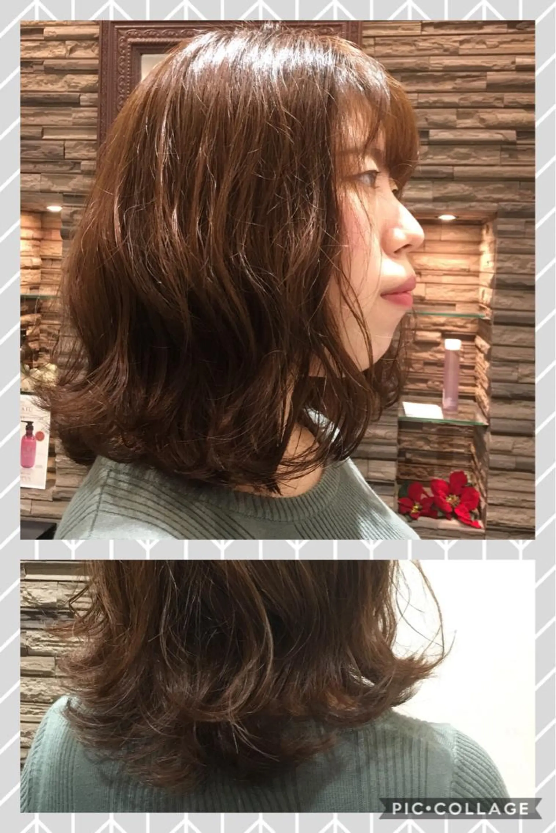 ミディアム パーマ ミディアムパーマ 外ハネヘア デジタルパーマ SHIGEKI's所属・石川 美幹のマツエク・マツパデザイン