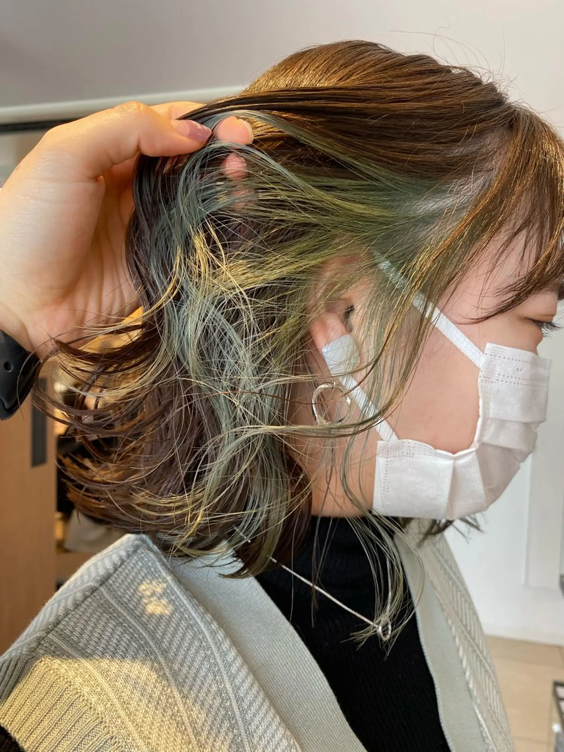 ミディアム カラー 透明感カラーブリーチ 🌼シゲモトアヤ🌼のヘアスタイル