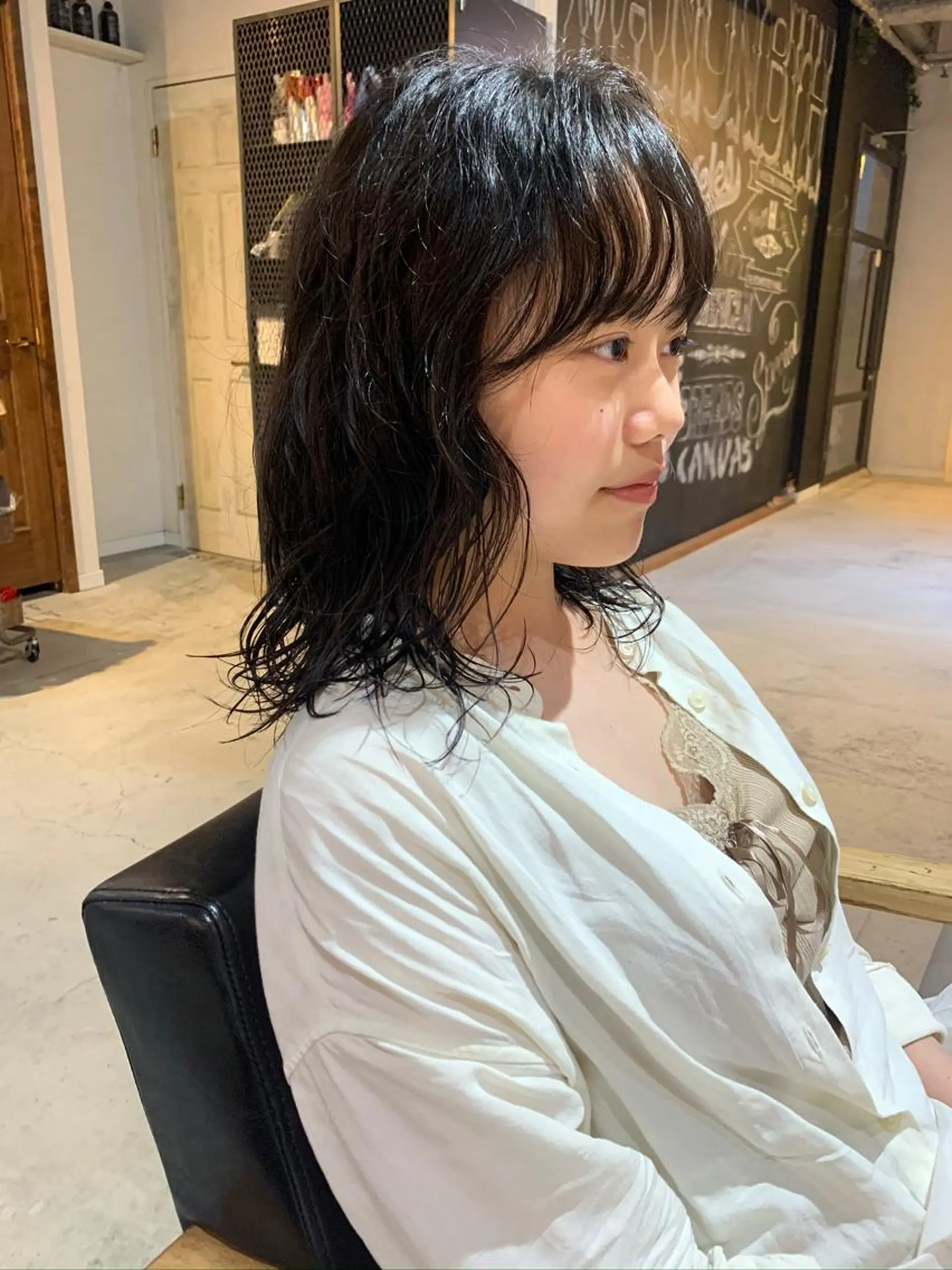 ミディアム パーマ カット パーマ トリートメント メンズヘア/レイヤー /ボブ山内春輝のヘアスタイル