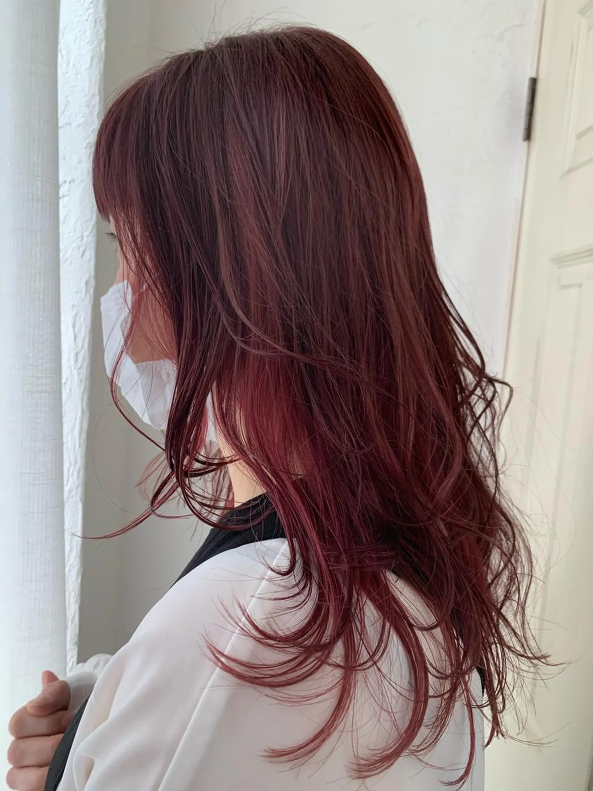 ロング カラー カット ヘアカラー fio マナミのヘアスタイル