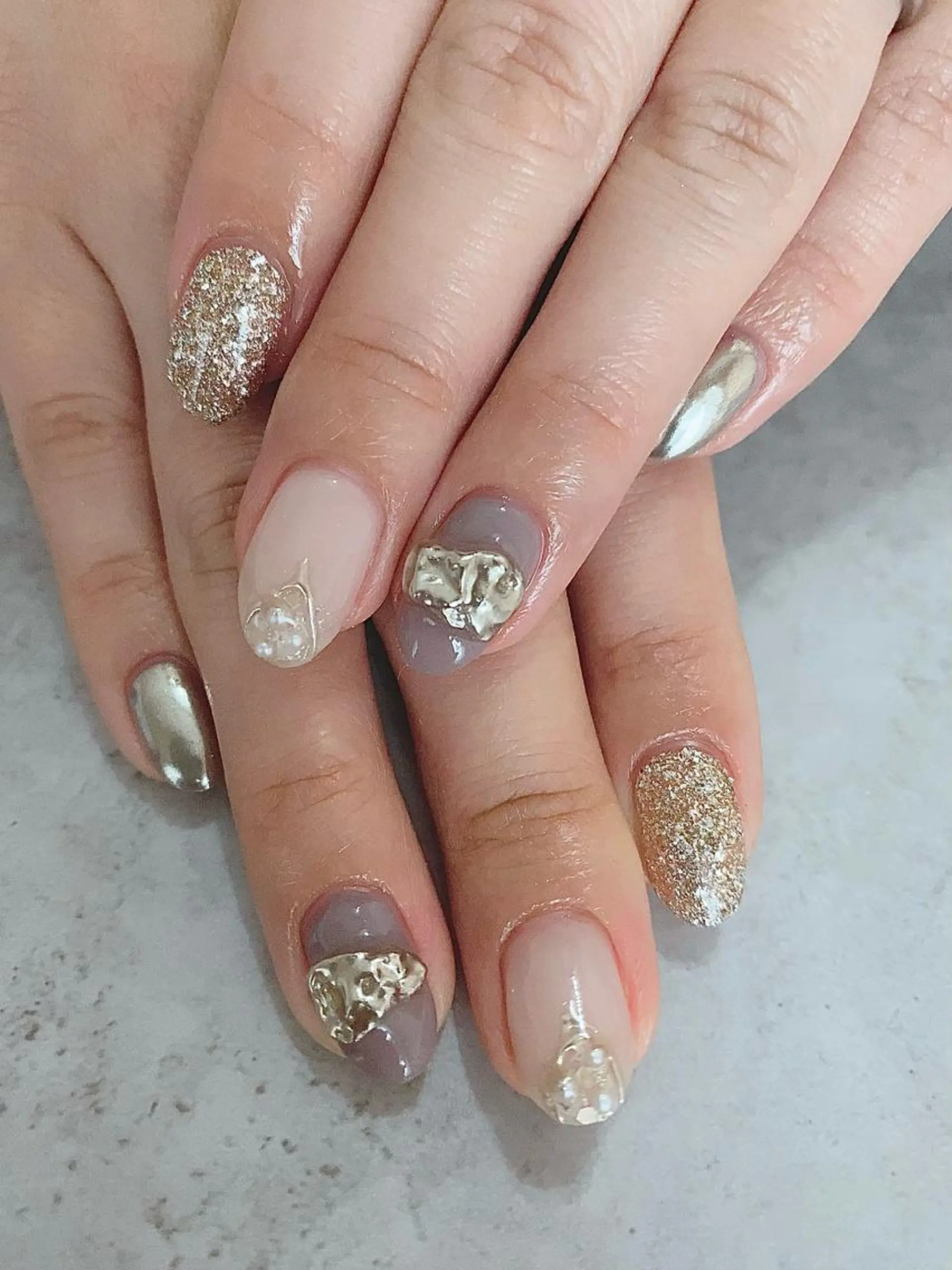 ミディアム cattleya nailのネイルデザイン