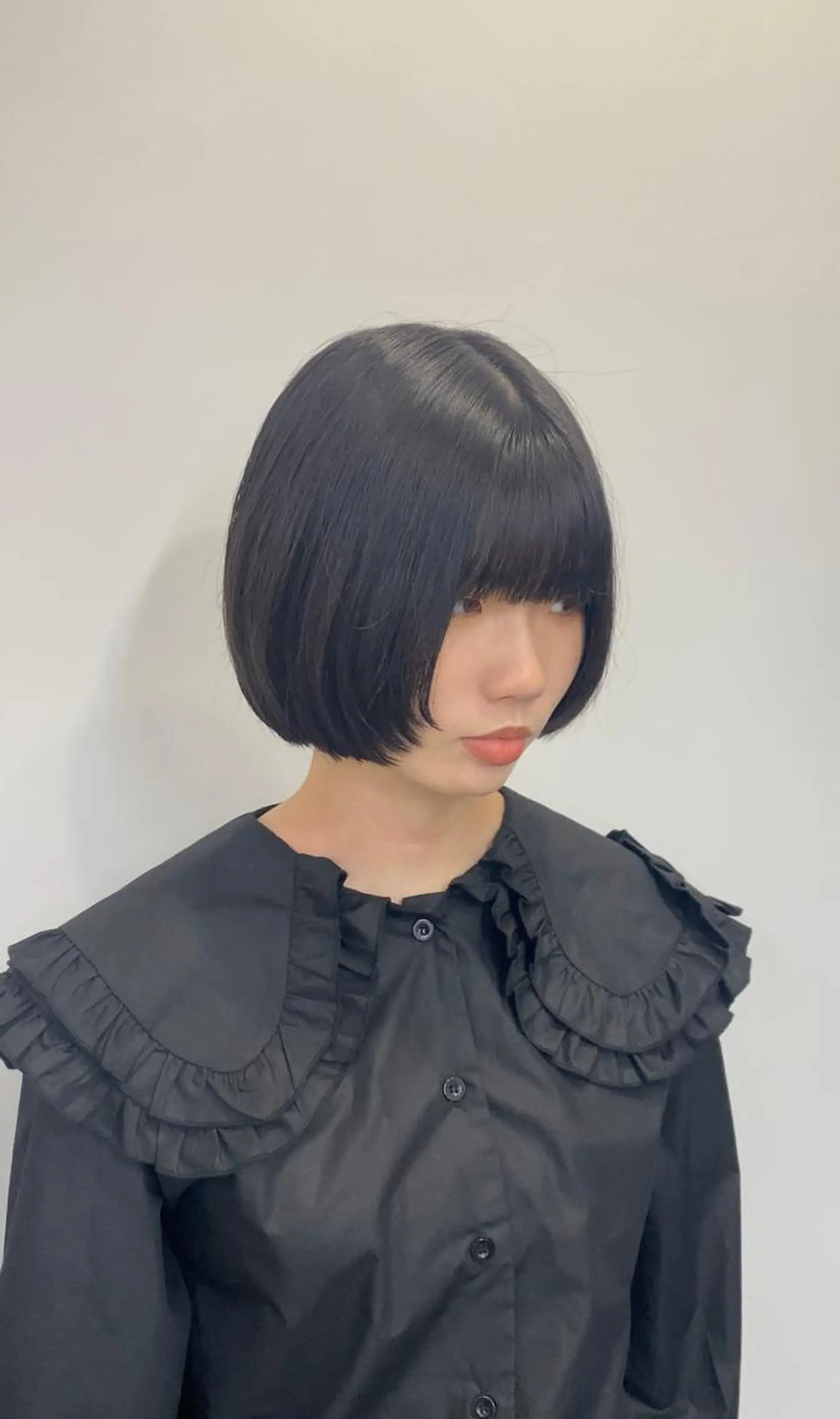 ショート 似合わせカット ウルフカット sunc所属・梅田l大人韓国ヘア レイヤー×艶カラーのヘアスタイル