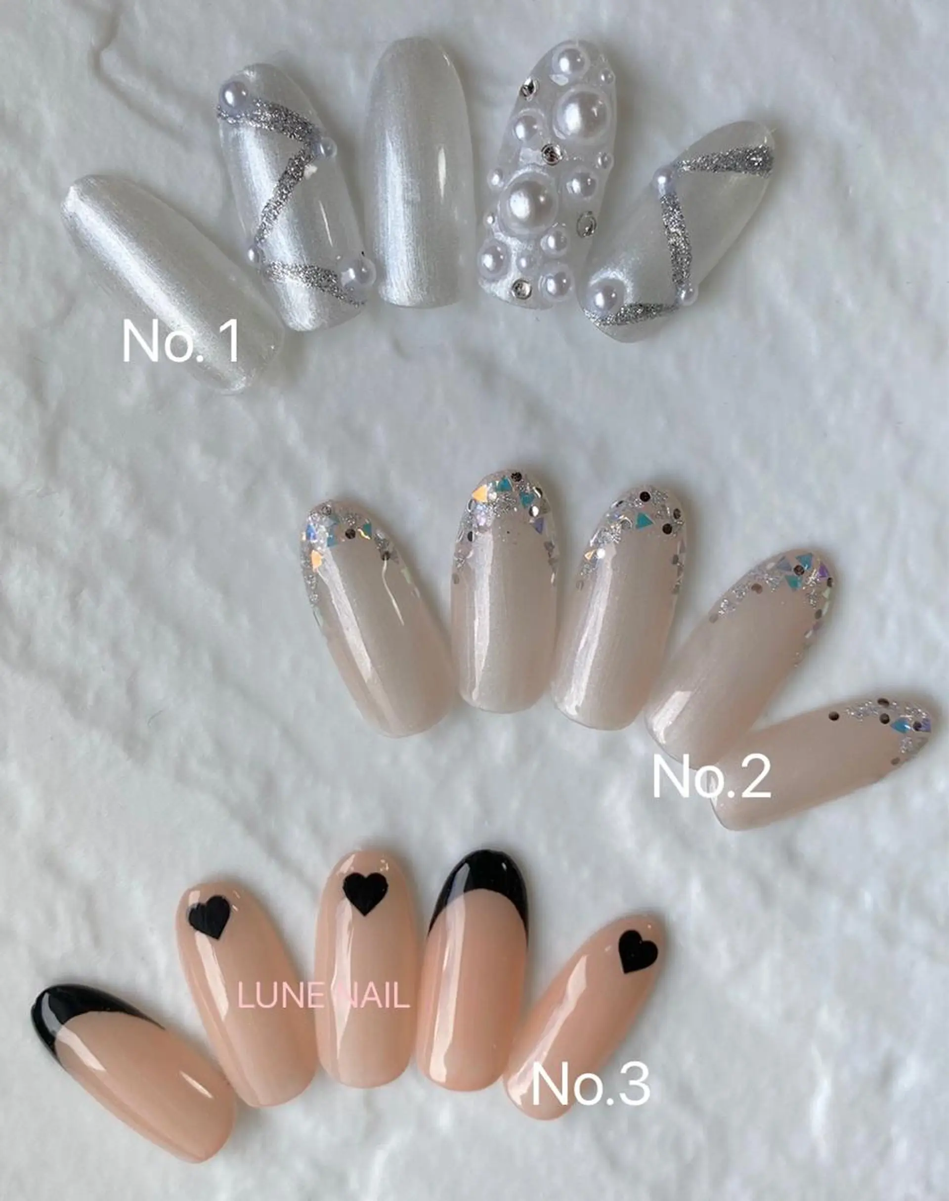 セミロング ネイル シンプルネイル ハンドネイル lune nail_2017のその他イメージ