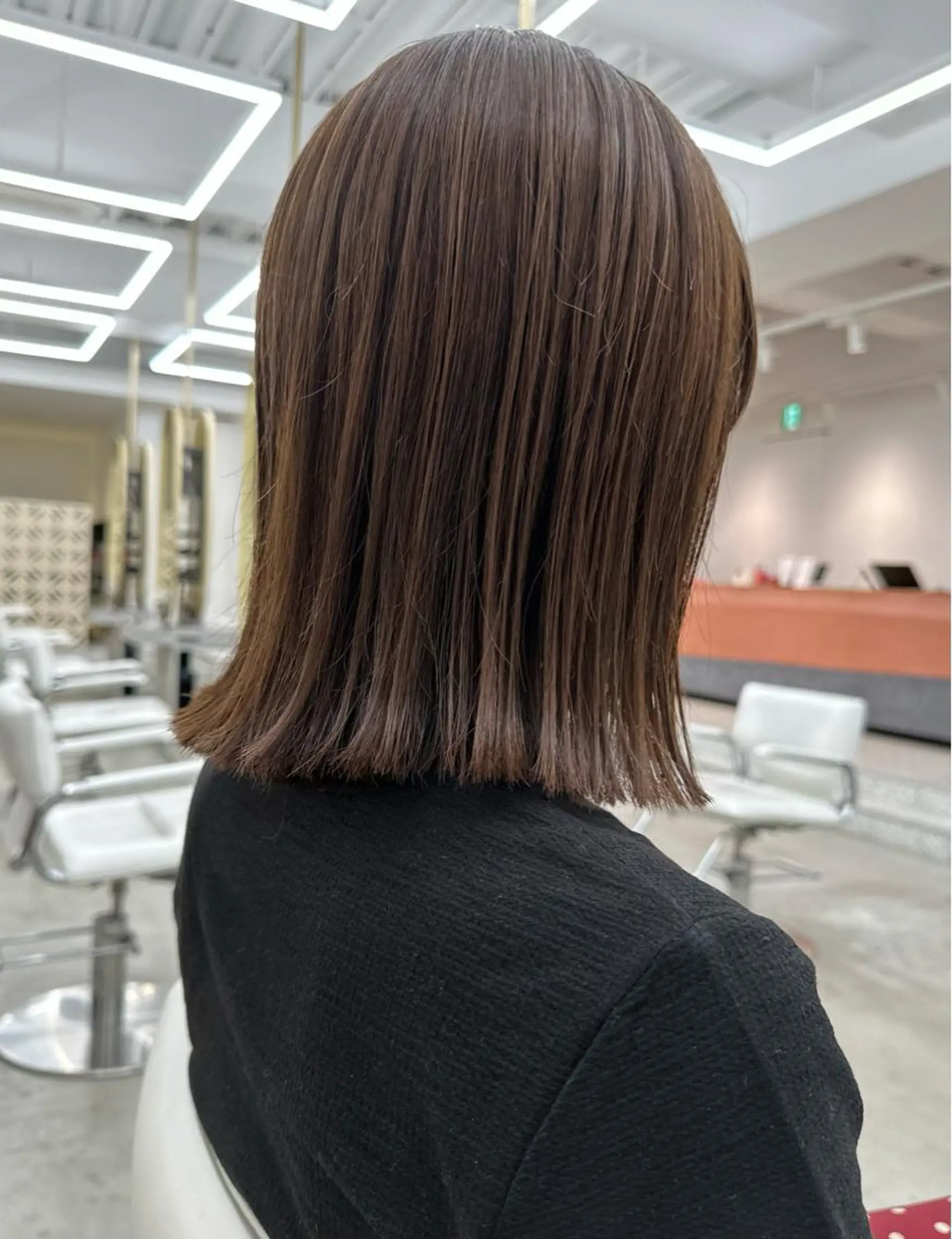 ミディアム ボブ 外ハネヘア MAEUL NAGOYA所属・レイヤーボブ/名駅/ くびれボブ/縮毛矯正のヘアスタイル